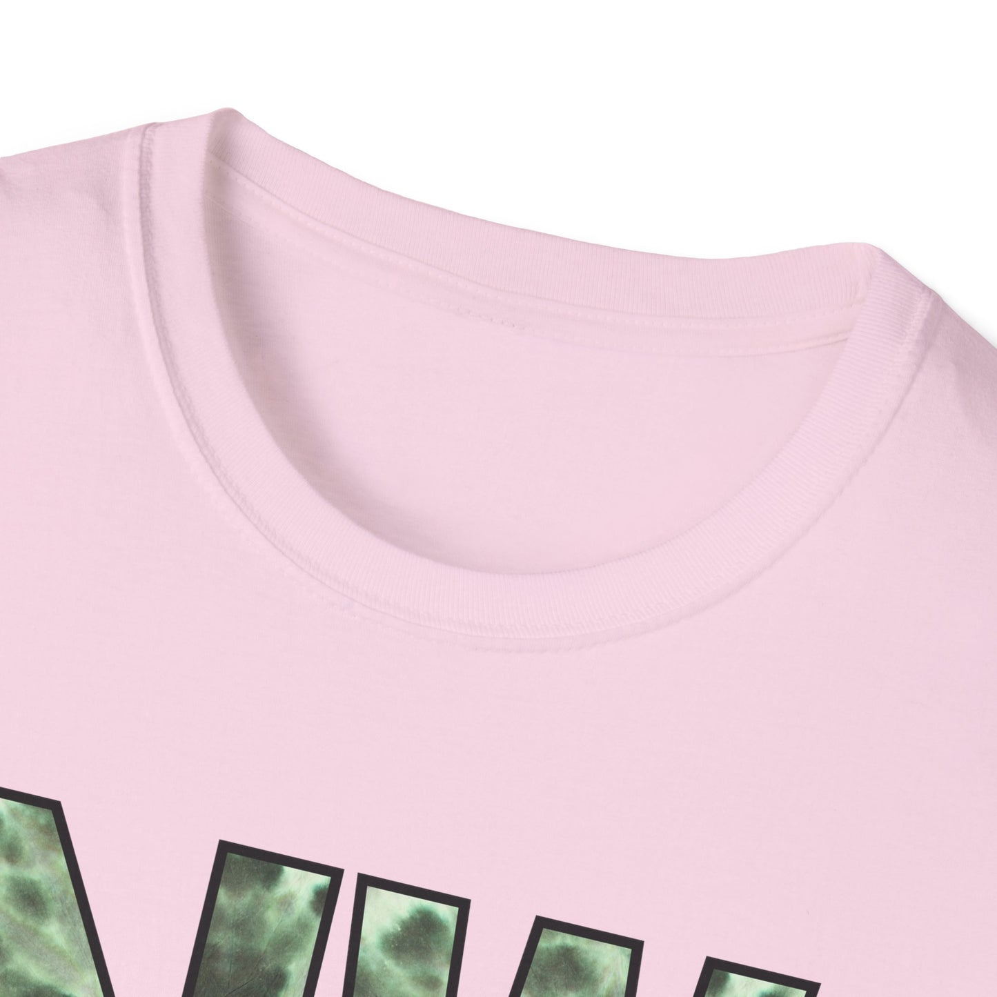 Tie Dye Woodhull Stylish Unisex Softstyle T-Shirt with Woodhull Elementary Design