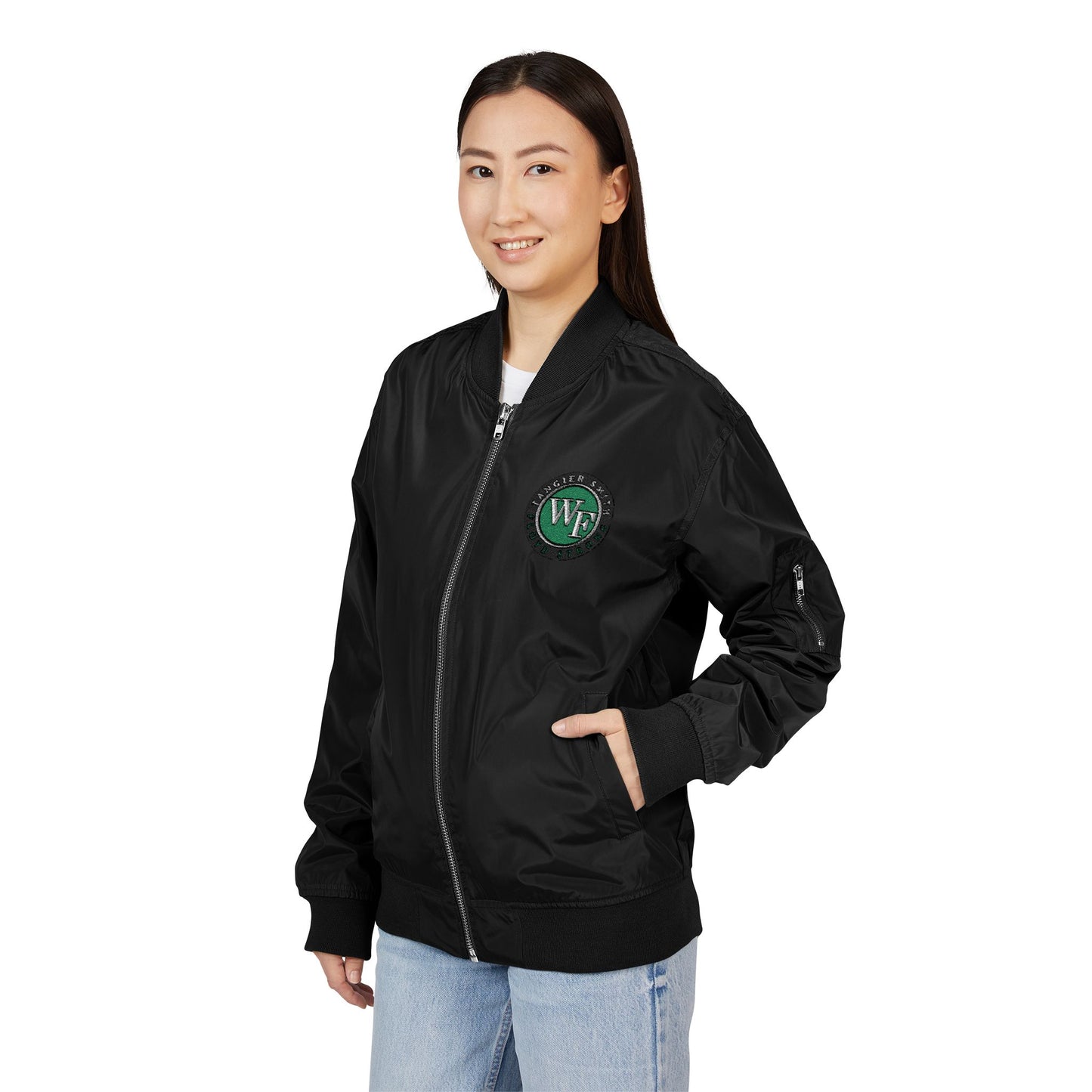 Tangier Smith - Eco-Friendly Embroidered Bomber Jacket