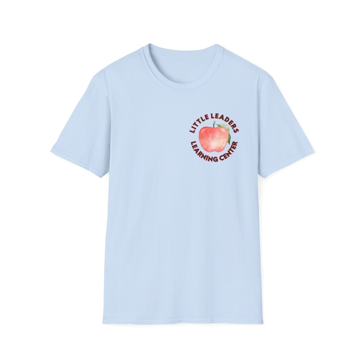 Little Leaders Teacher w/ Apple Design Unisex Softstyle T-Shirt