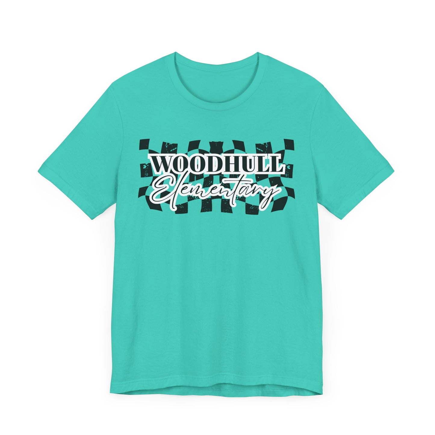 Woodhull Checkered Logo Unisex Jersey Tee
