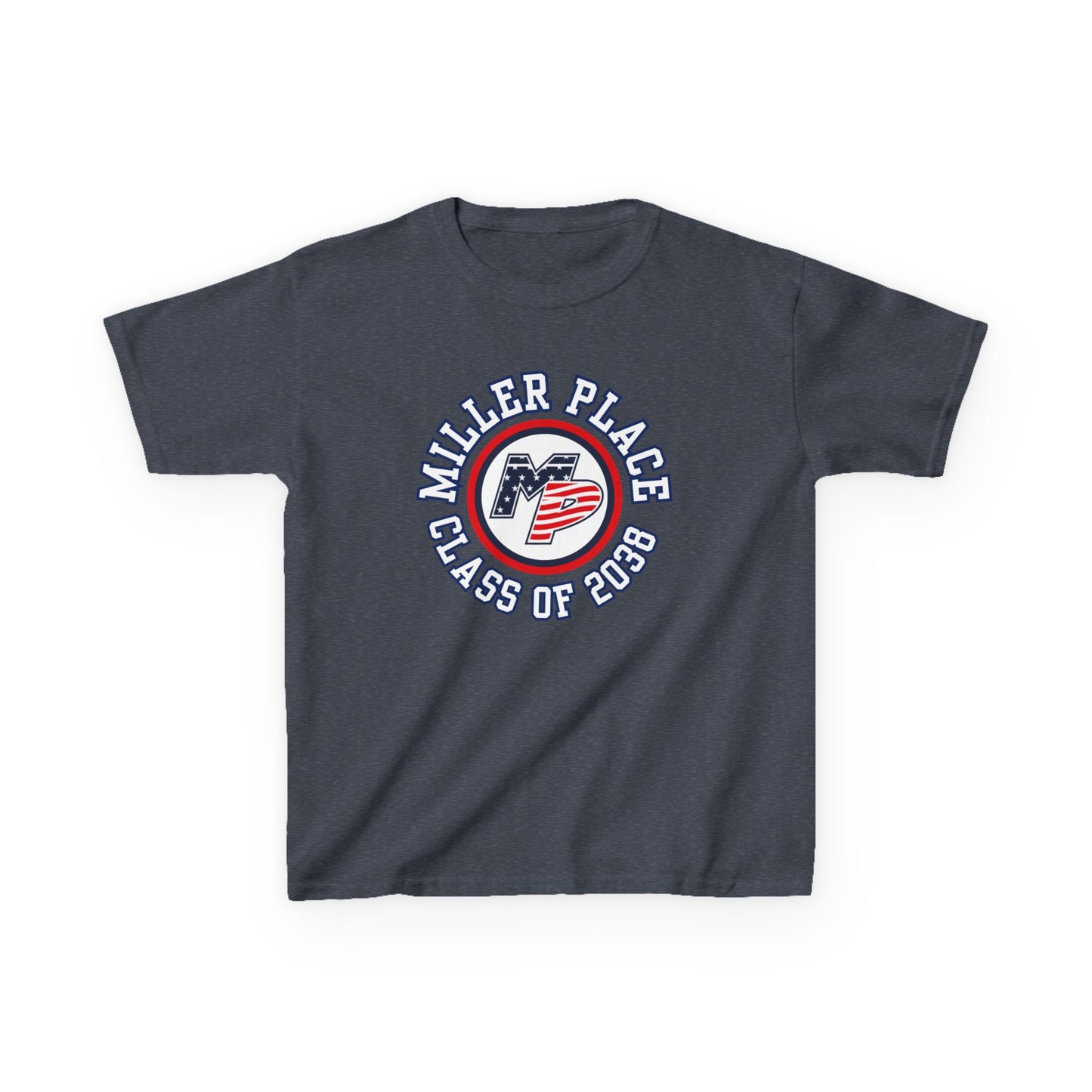 Miller Place Class of 2038 Kids Heavy Cotton Tee
