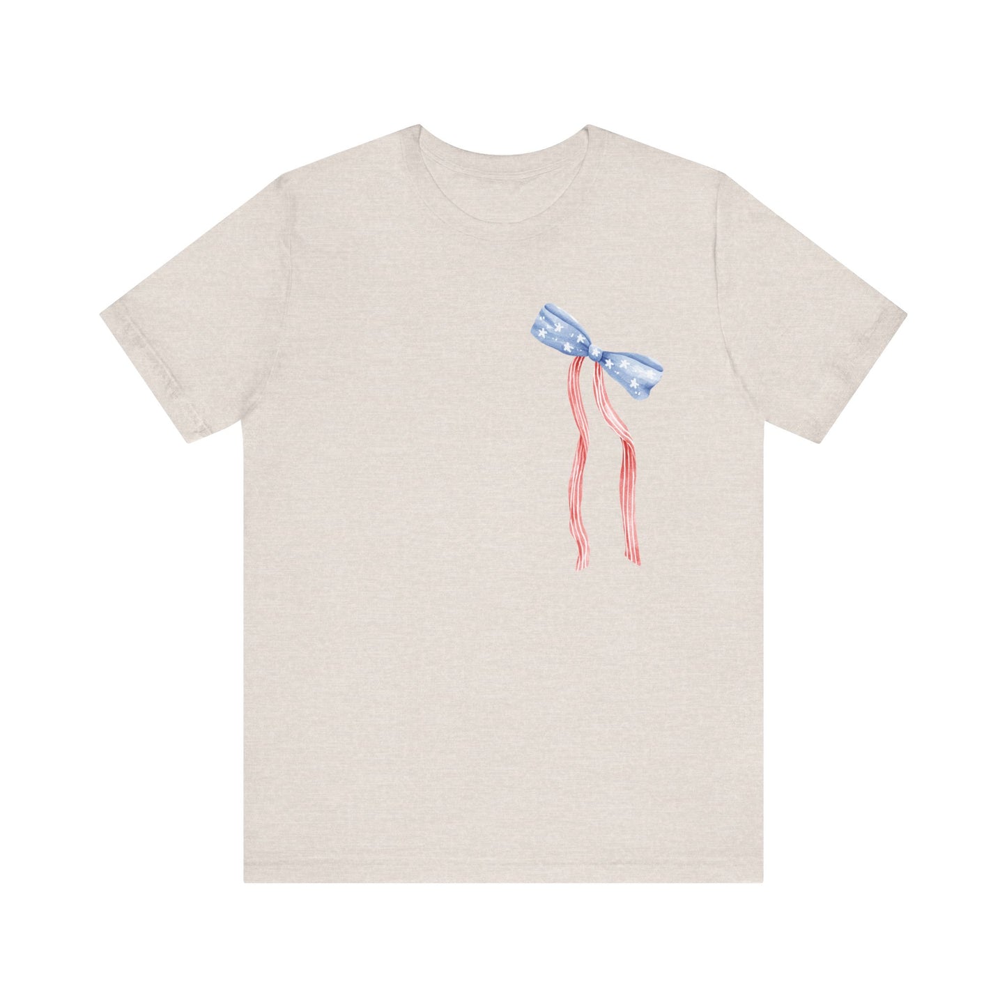 Land of the Free Tee with Bow | Perfect for all of America's Holidays