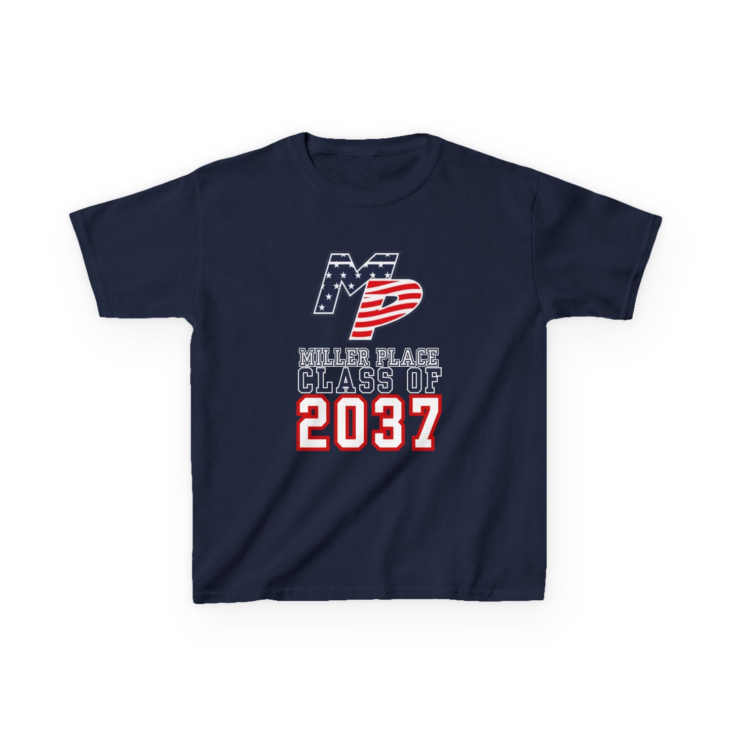 Miller Place Class of 2037 Kids Heavy Cotton Tee