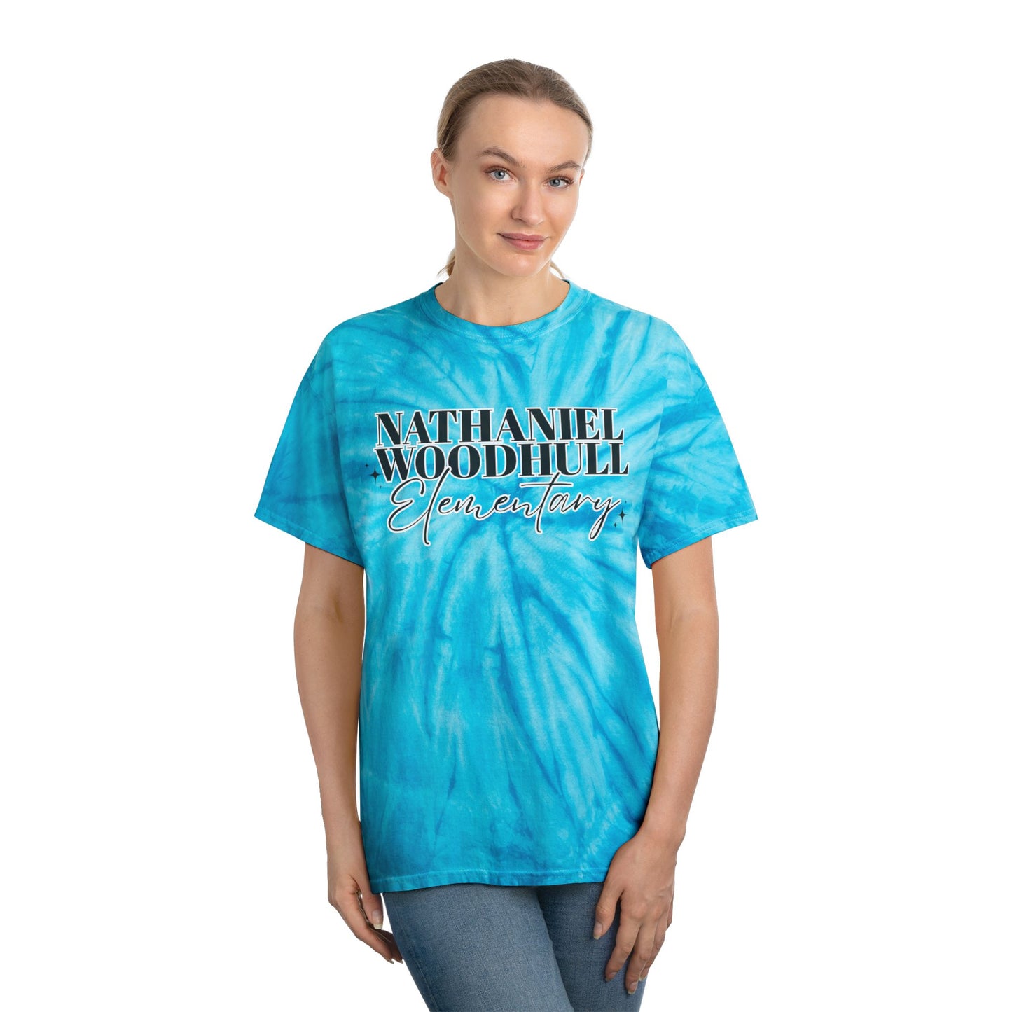 Woodhull Tie-Dye Tee, Fun Summer Shirt, Unique Gift, Vibrant Cyclone Style