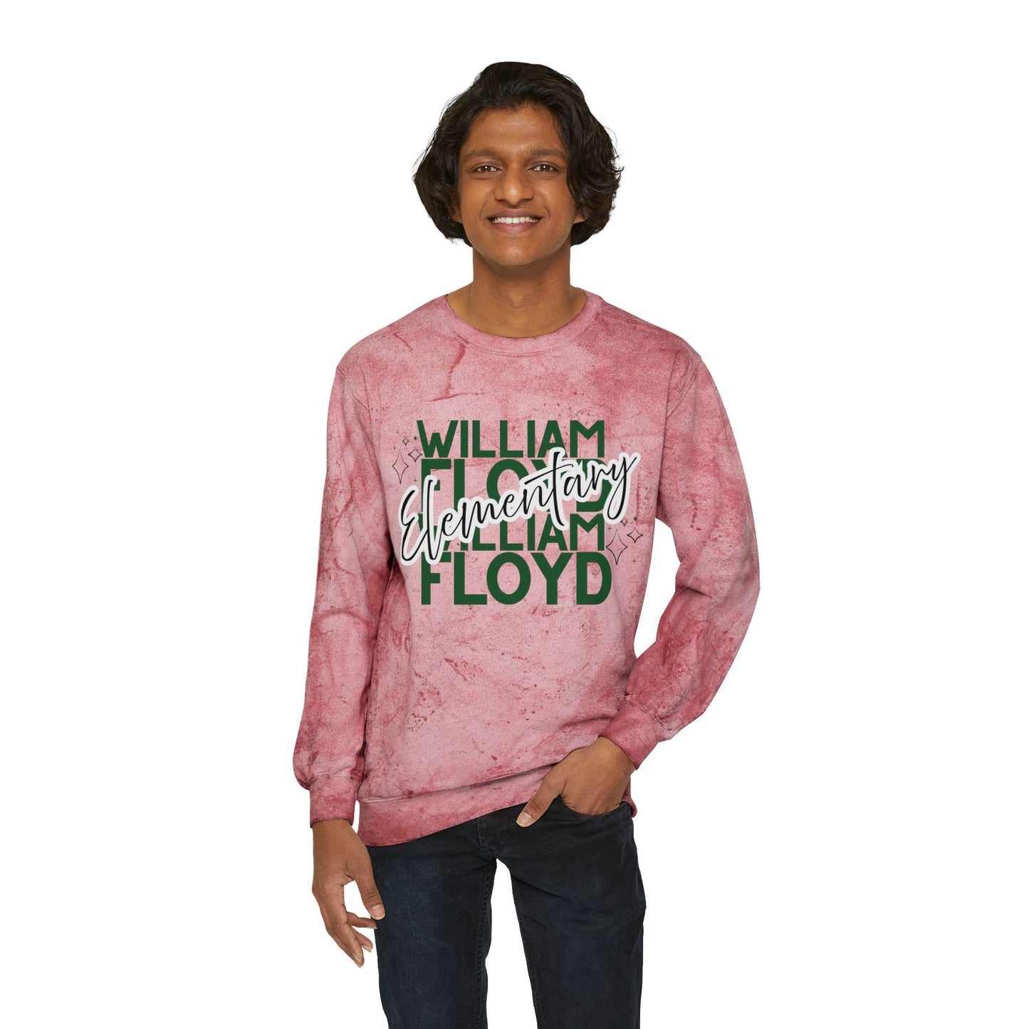 WFE Color Blast Crewneck Sweatshirt for School Spirit | 'Expect Success'