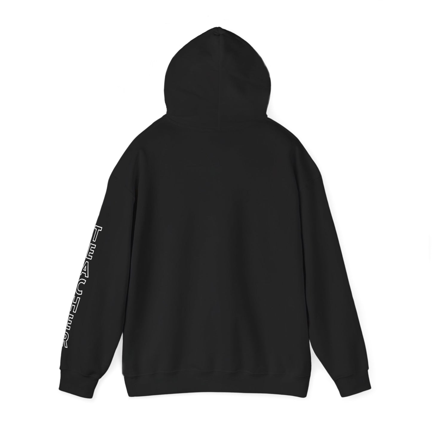 Moriches Teacher Simple Design Hoodie w/ Teacher on Sleeve - Cozy Unisex Sweatshirt