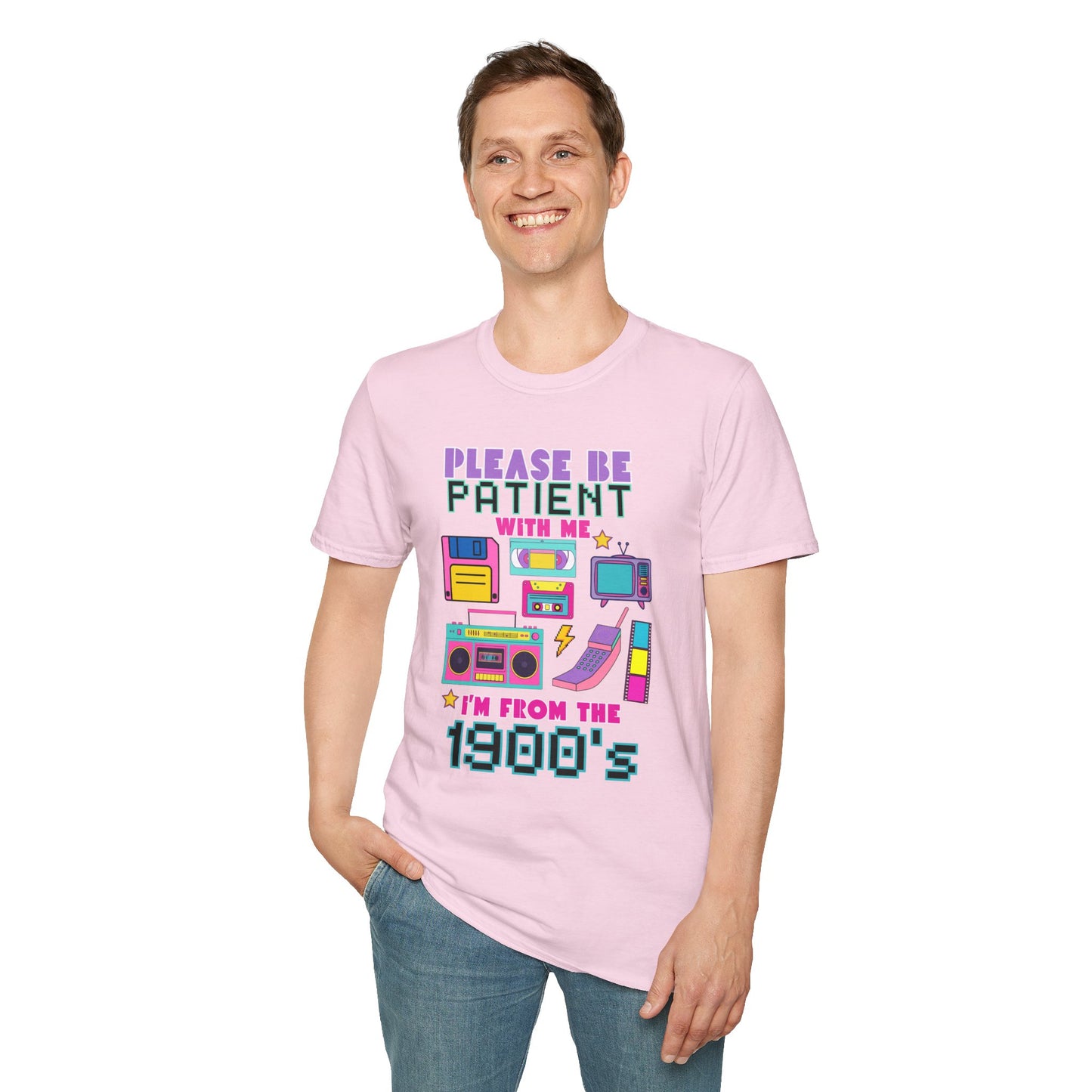 Retro 90's T-Shirt - Please Be Patient, Teacher Vintage- Unisex Graphic Tee