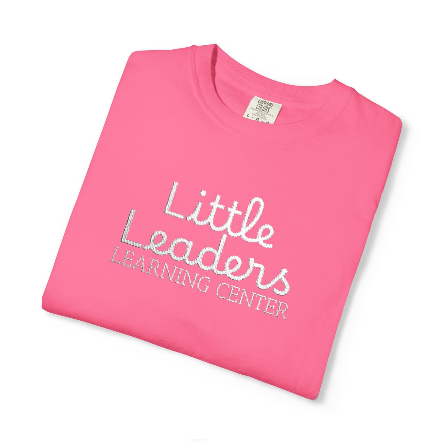 Little Leaders Full Embroidered Unisex Garment-Dyed T-Shirt