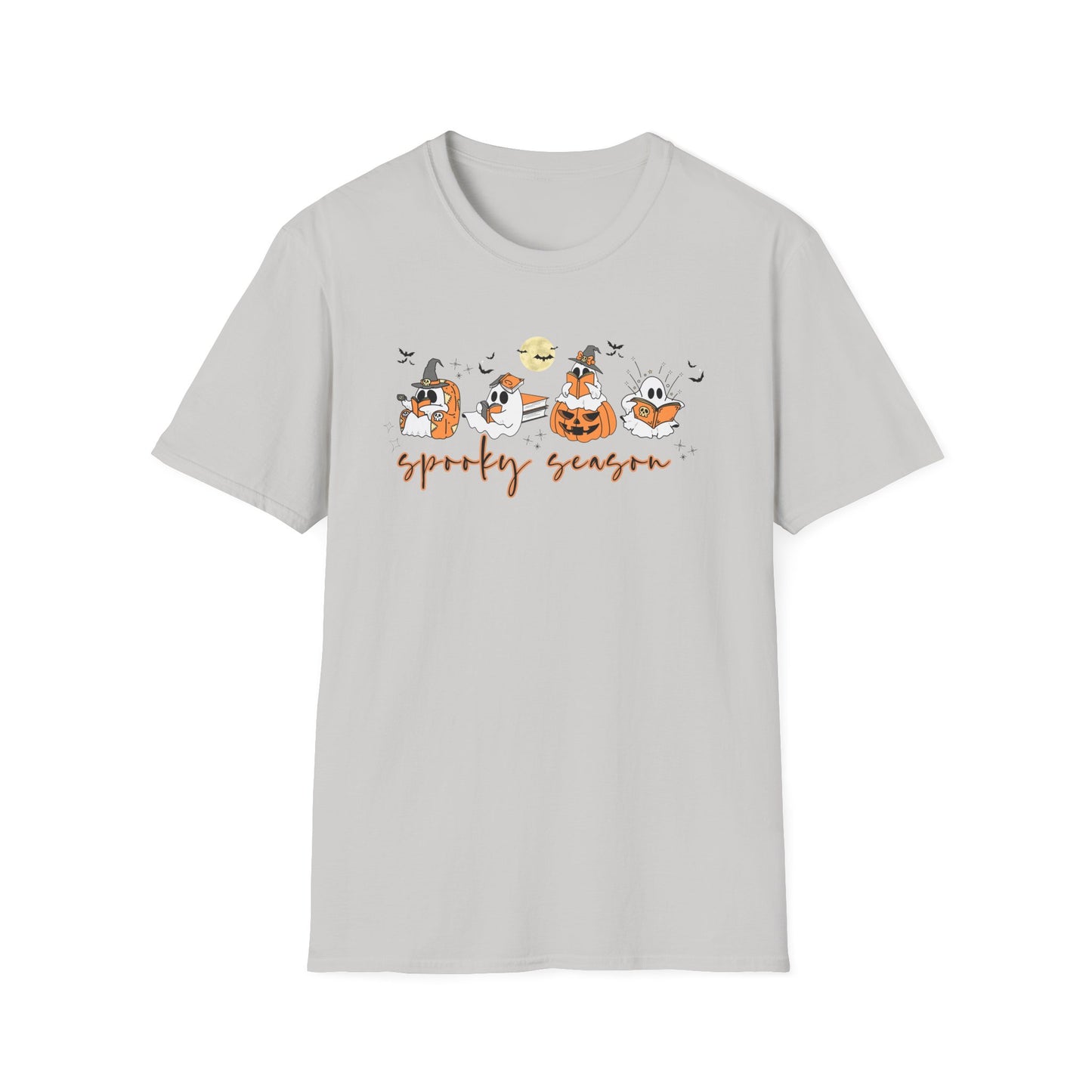 Reading Ghosts- Spooky Season, Unisex Softstyle Tee