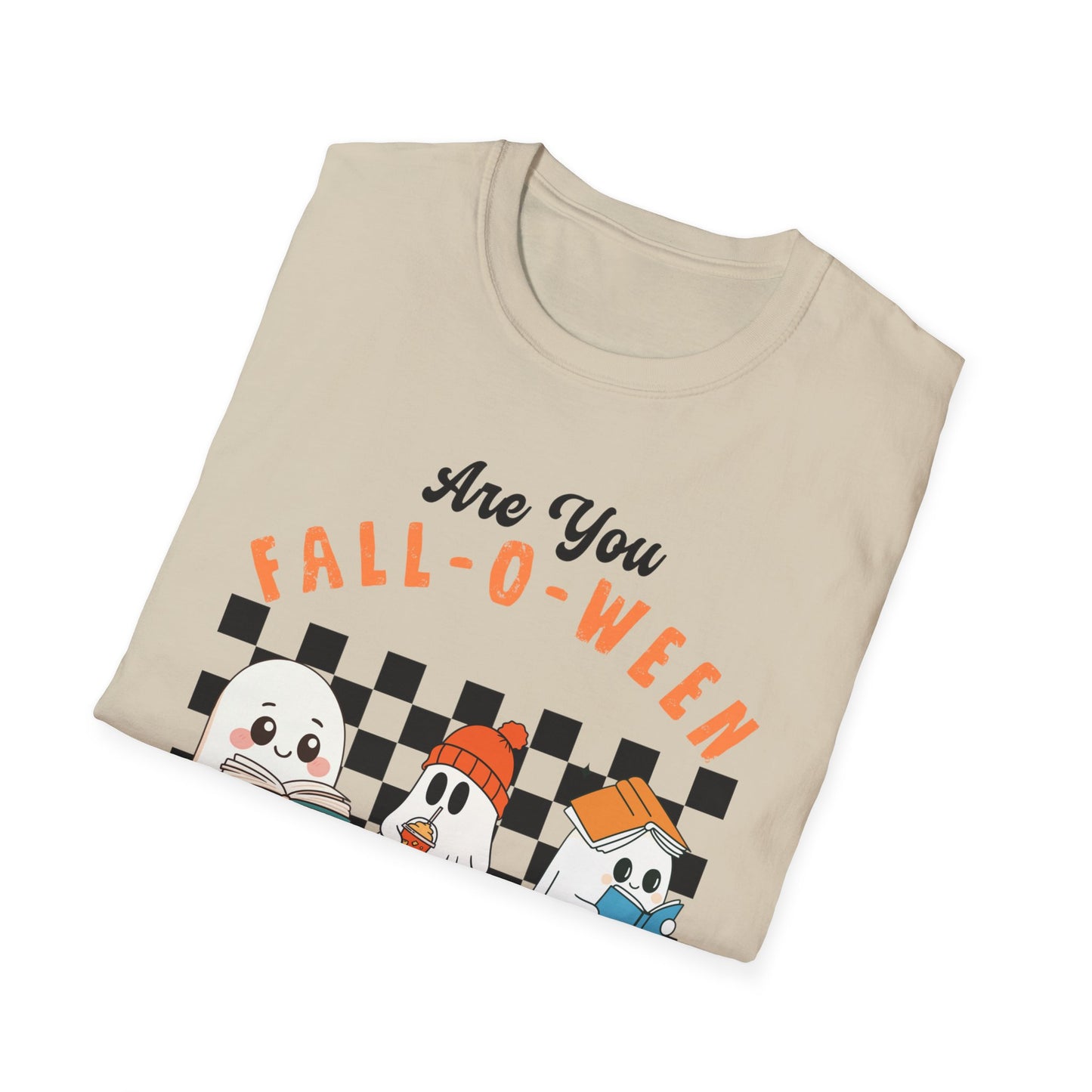 Whimsical Fall-O-Ween Teacher T-Shirt - Holiday- Softstyle Unisex Tee