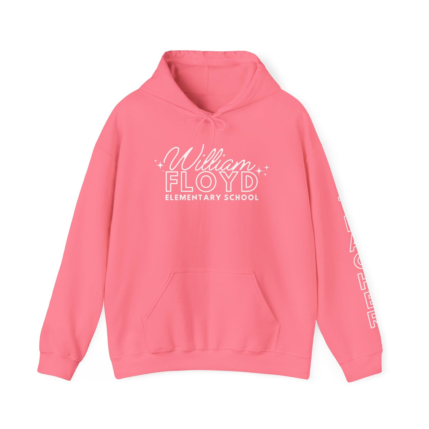 WFE Teacher Simple Design Hoodie w/ Teacher on Sleeve - Cozy Unisex Sweatshirt
