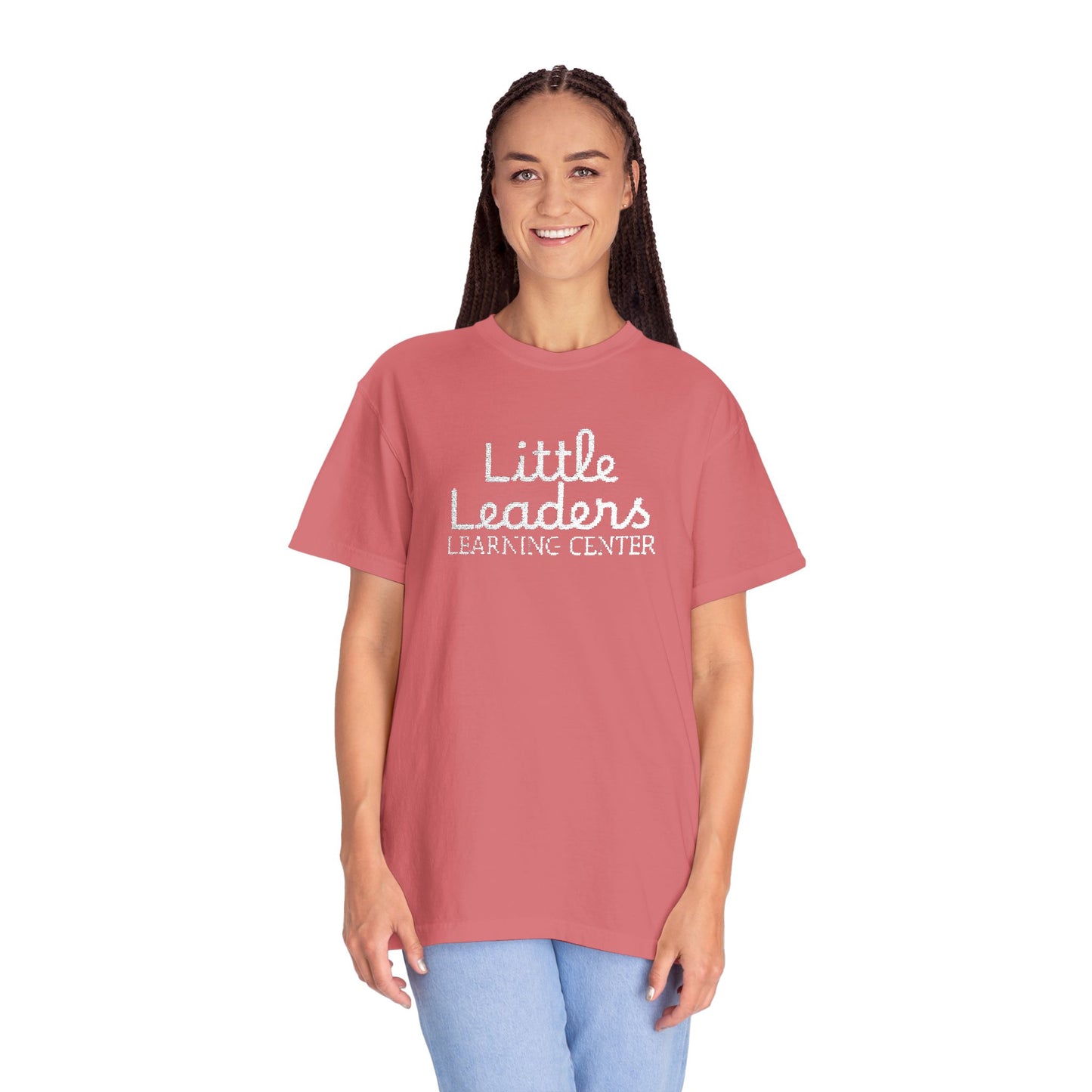 Little Leaders Full Embroidered Unisex Garment-Dyed T-Shirt
