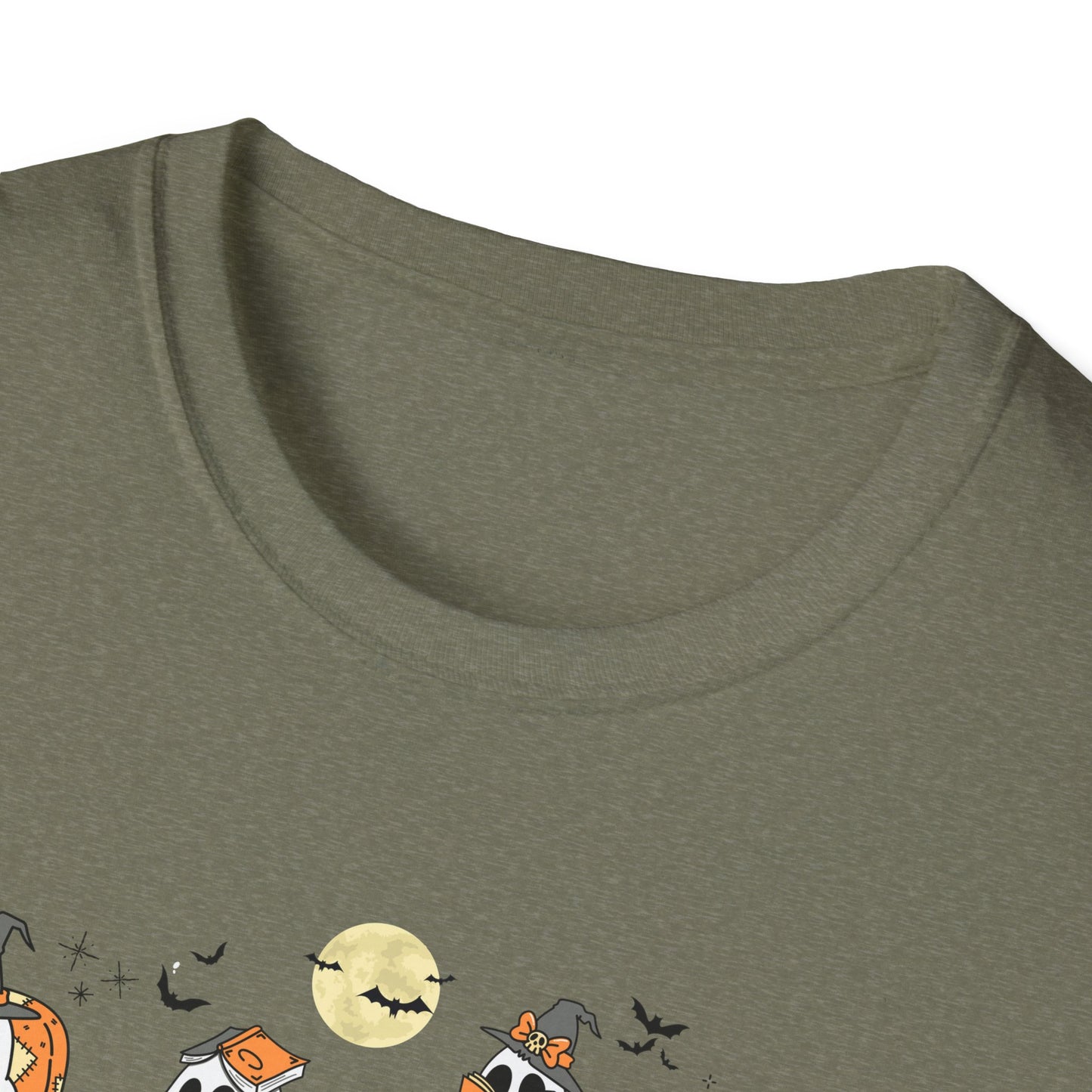 Reading Ghosts- Spooky Season, Unisex Softstyle Tee