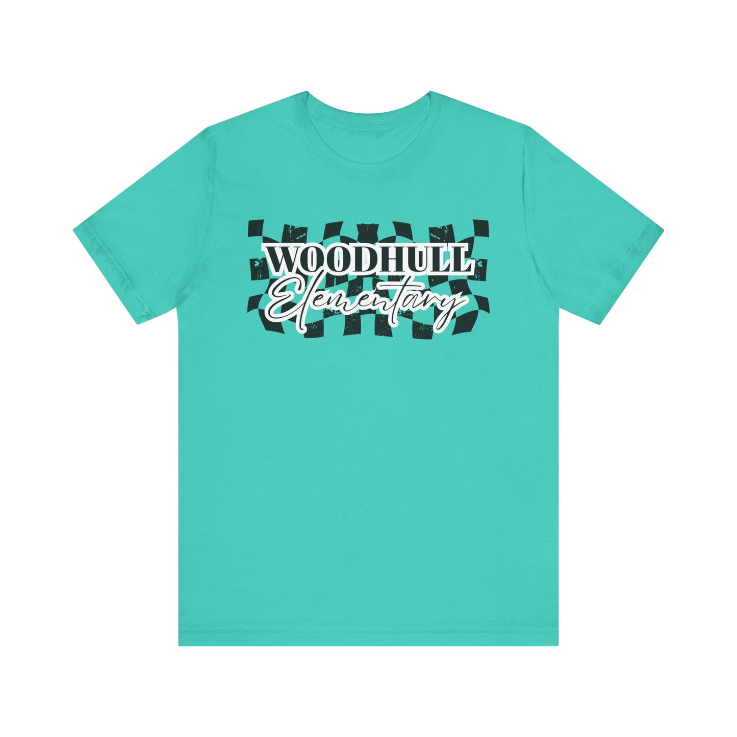 Woodhull Checkered Logo Unisex Jersey Tee