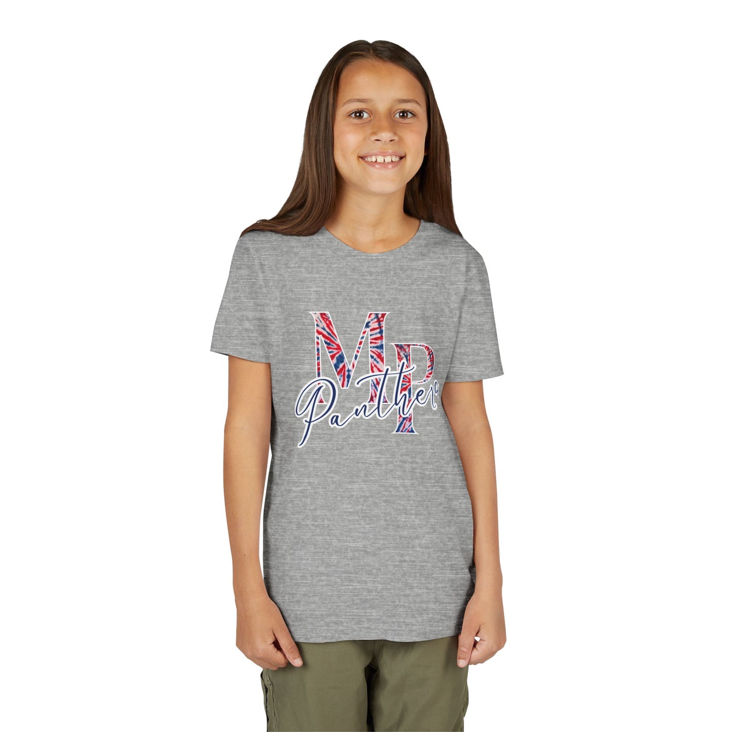 Miller Place Panthers Tie Dye MP- Youth Tee with Panther Print