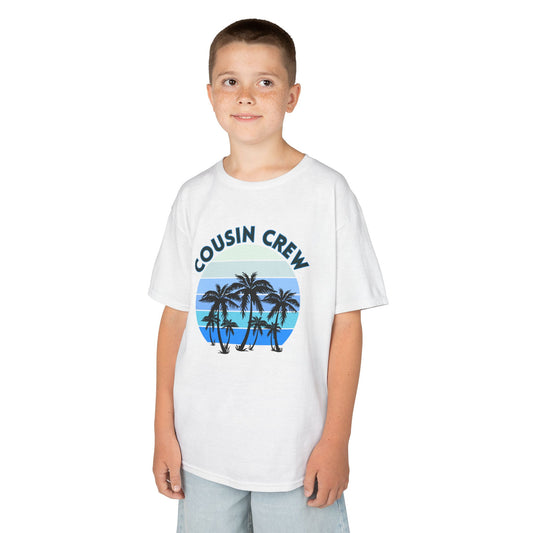 Cool Cousin Crew Kids Tee - Summer Fun, Family Gatherings, Beach Days, Mini Collection