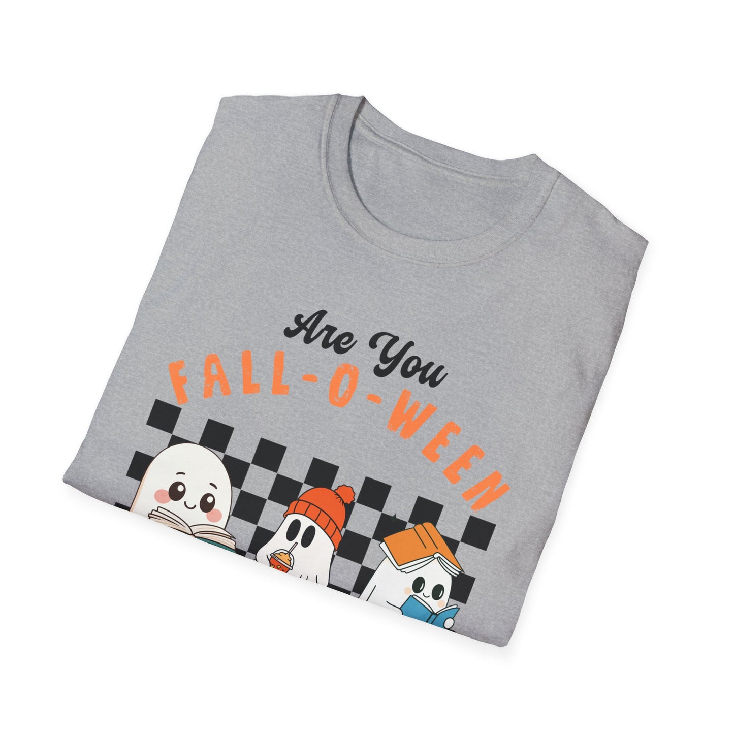 Whimsical Fall-O-Ween Teacher T-Shirt - Holiday- Softstyle Unisex Tee