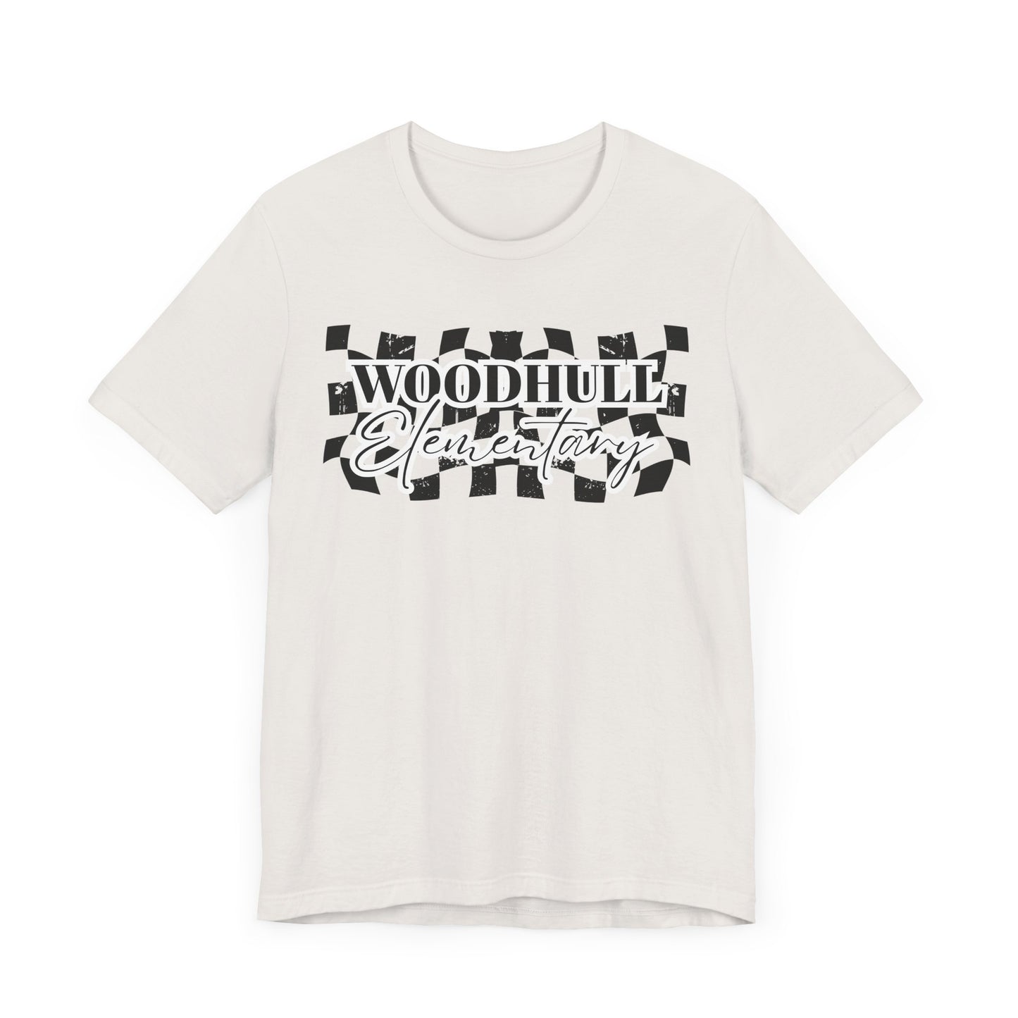 Woodhull Checkered Logo Unisex Jersey Tee