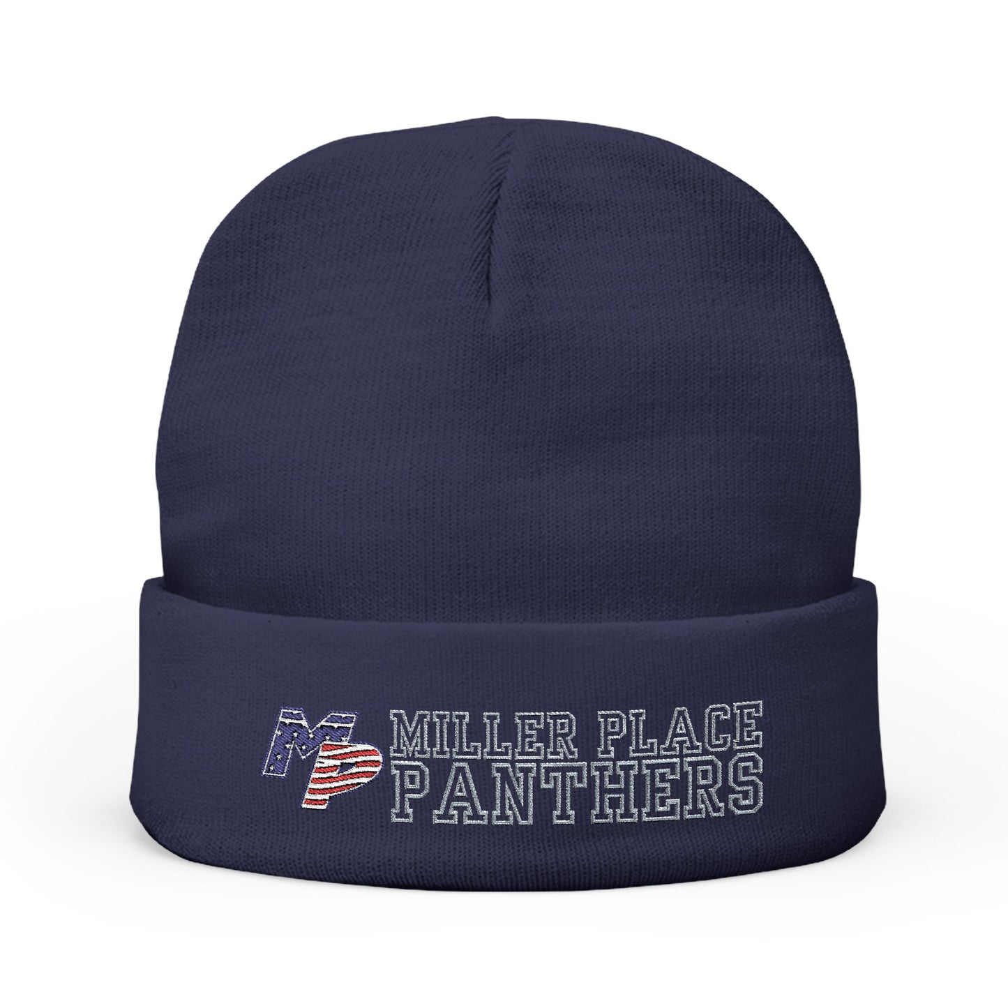 Miller Place Panthers Embroidered Knit Beanie