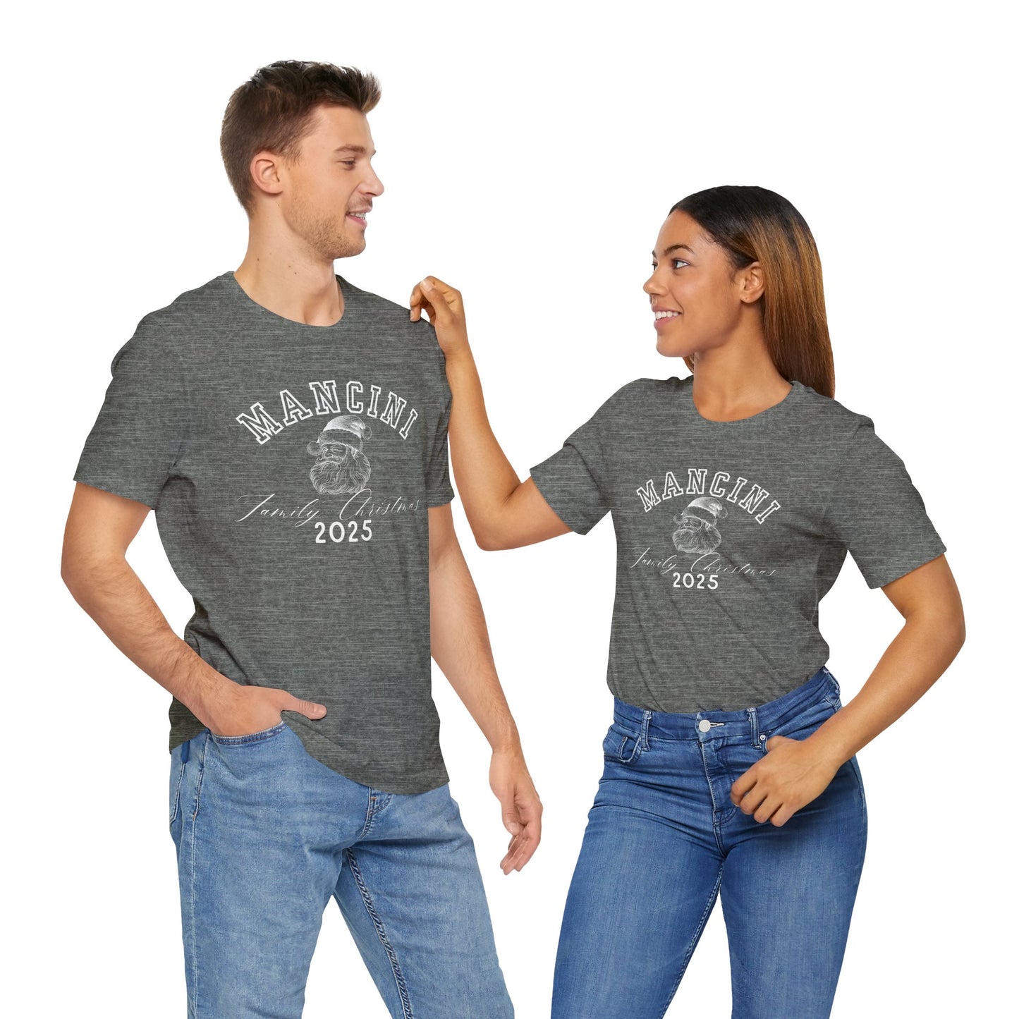 FAMILY CHRISTMAS- SANTA- Unisex Jersey Short Sleeve Tee