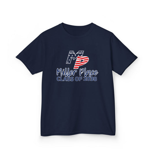 Miller Place Class of 2038 Kids Heavy Cotton Tee