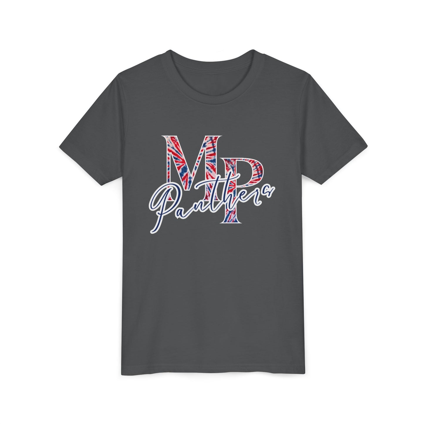 Miller Place Panthers Tie Dye MP- Youth Tee with Panther Print
