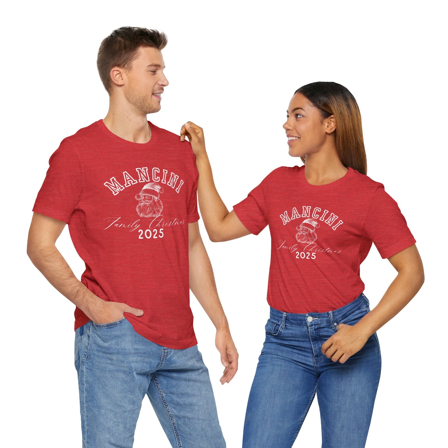FAMILY CHRISTMAS- SANTA- Unisex Jersey Short Sleeve Tee