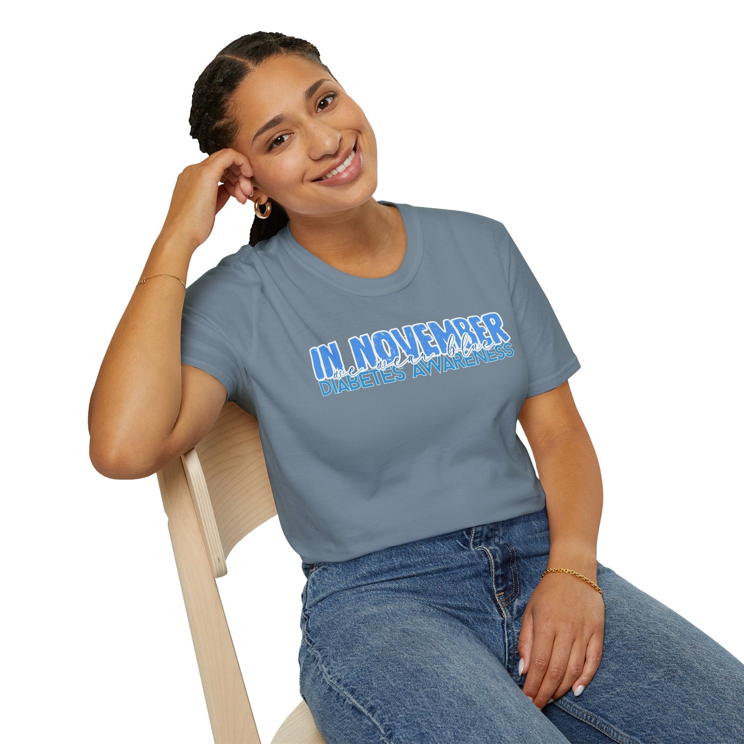 Diabetes Awareness- November- Unisex Softstyle T-Shirt