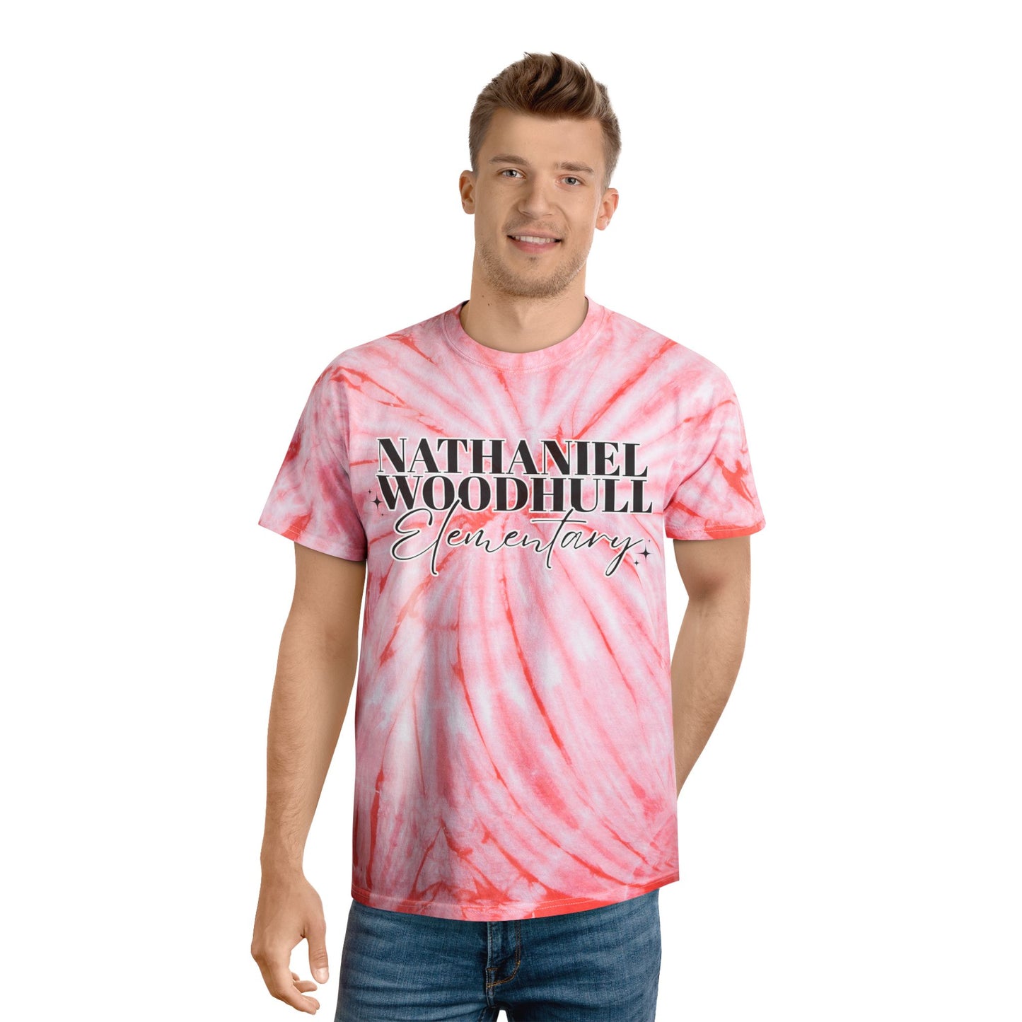 Woodhull Tie-Dye Tee, Fun Summer Shirt, Unique Gift, Vibrant Cyclone Style