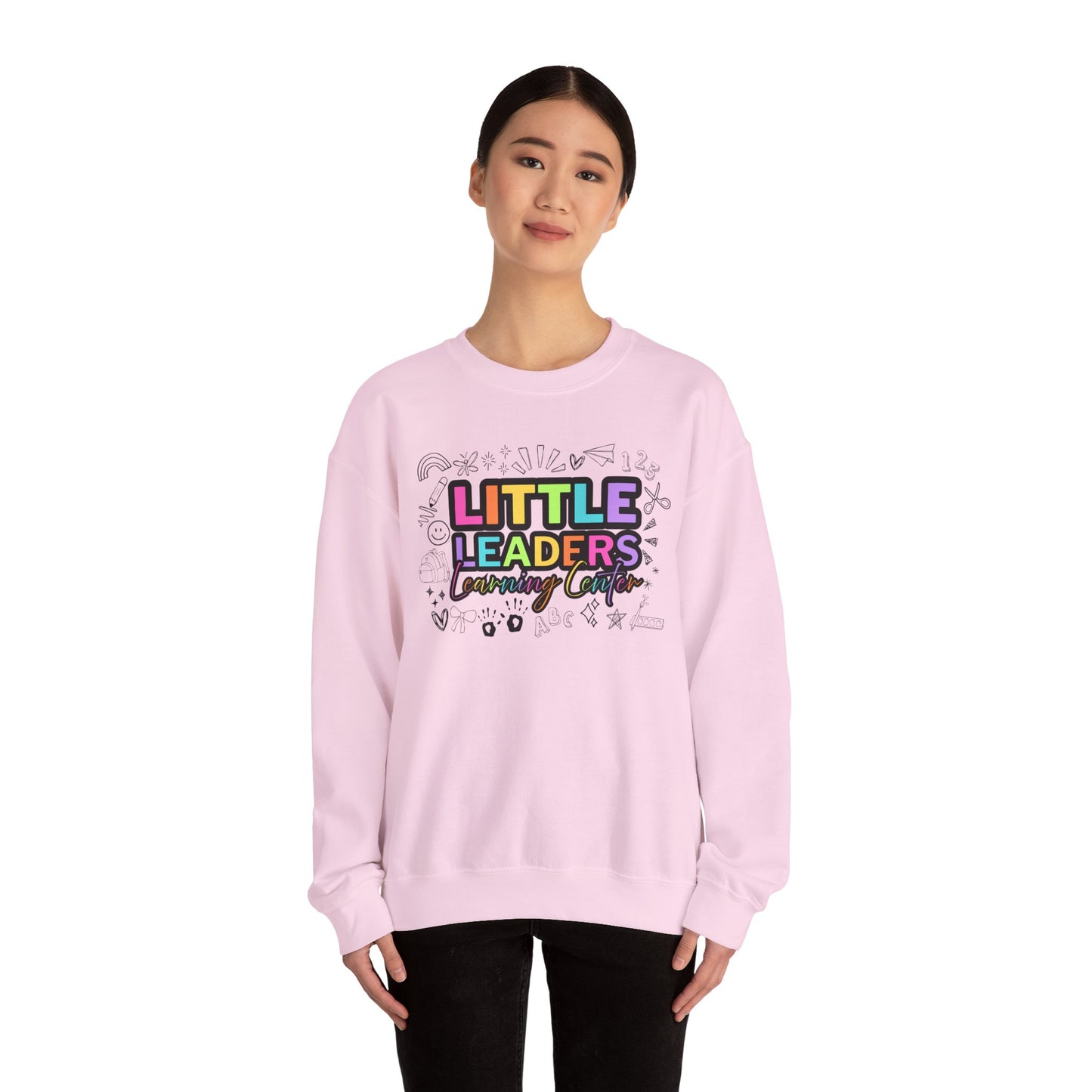 Little Leaders Doodle Colorful Crewneck Sweatshirt