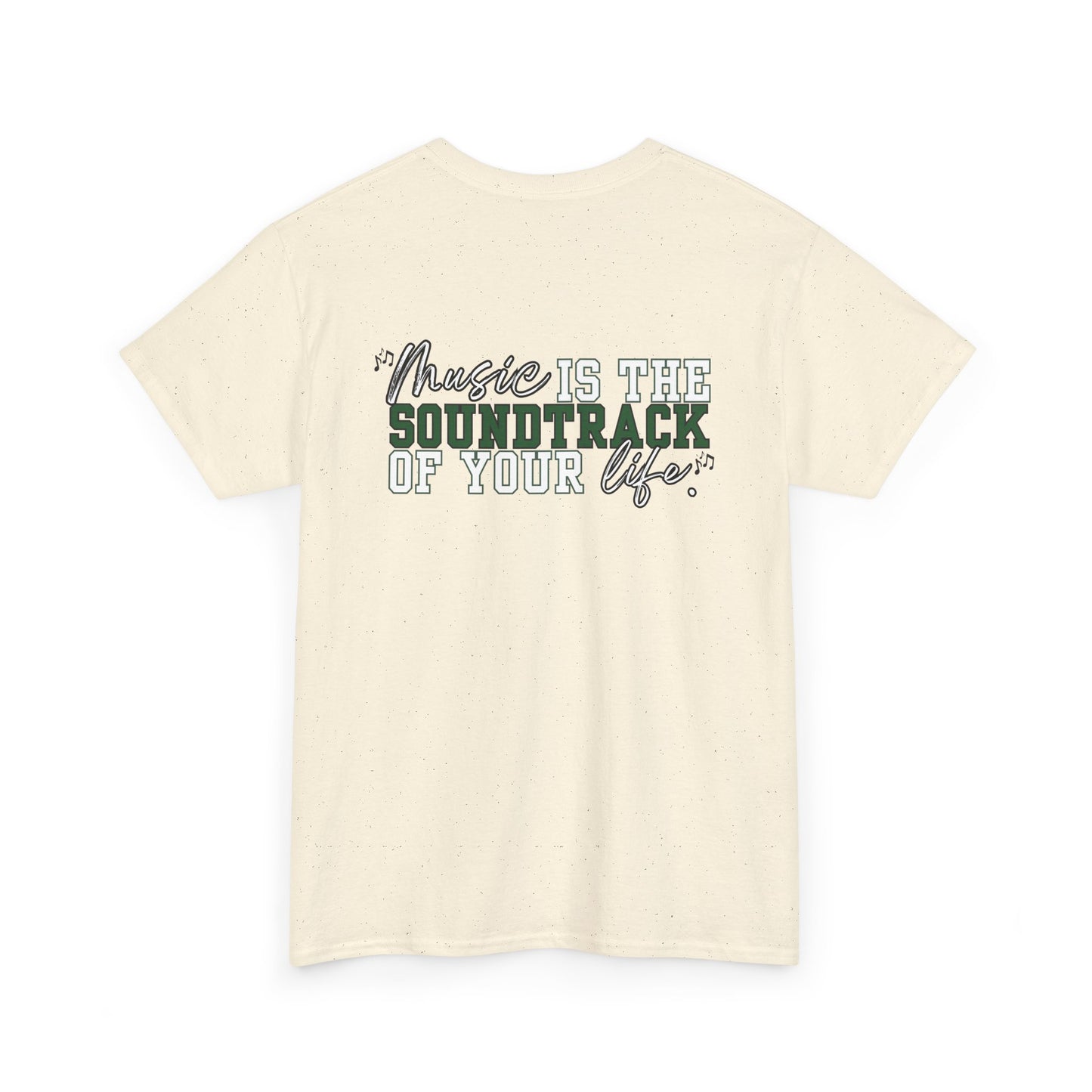 Floyd Music Heavy Cotton Tee - "Music is the Soundtrack of Your Life" Unisex T-Shirt- Floyd Strong
