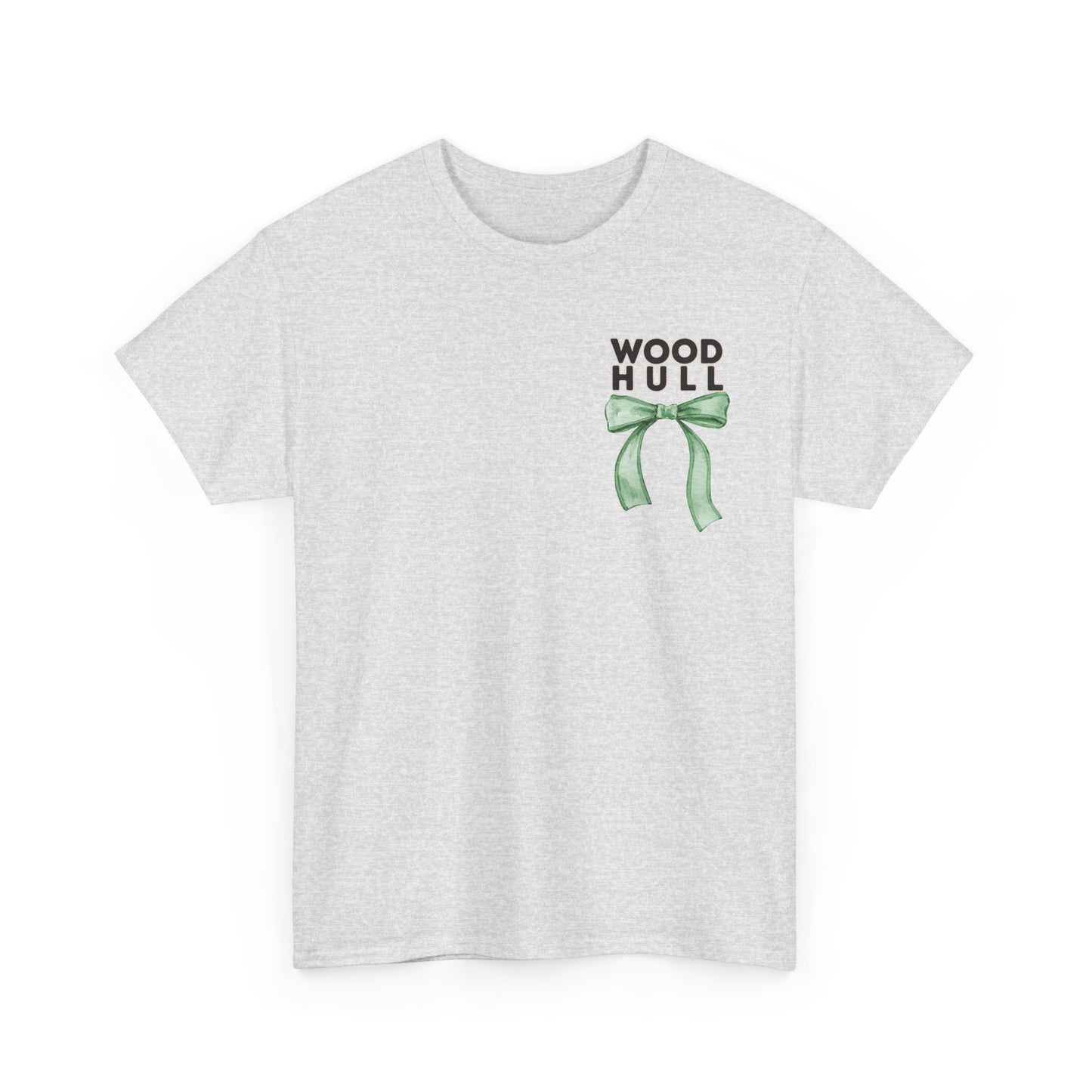 Woodhull ENL Teacher and Bows- Unisex Heavy Cotton Tee with Bow Design