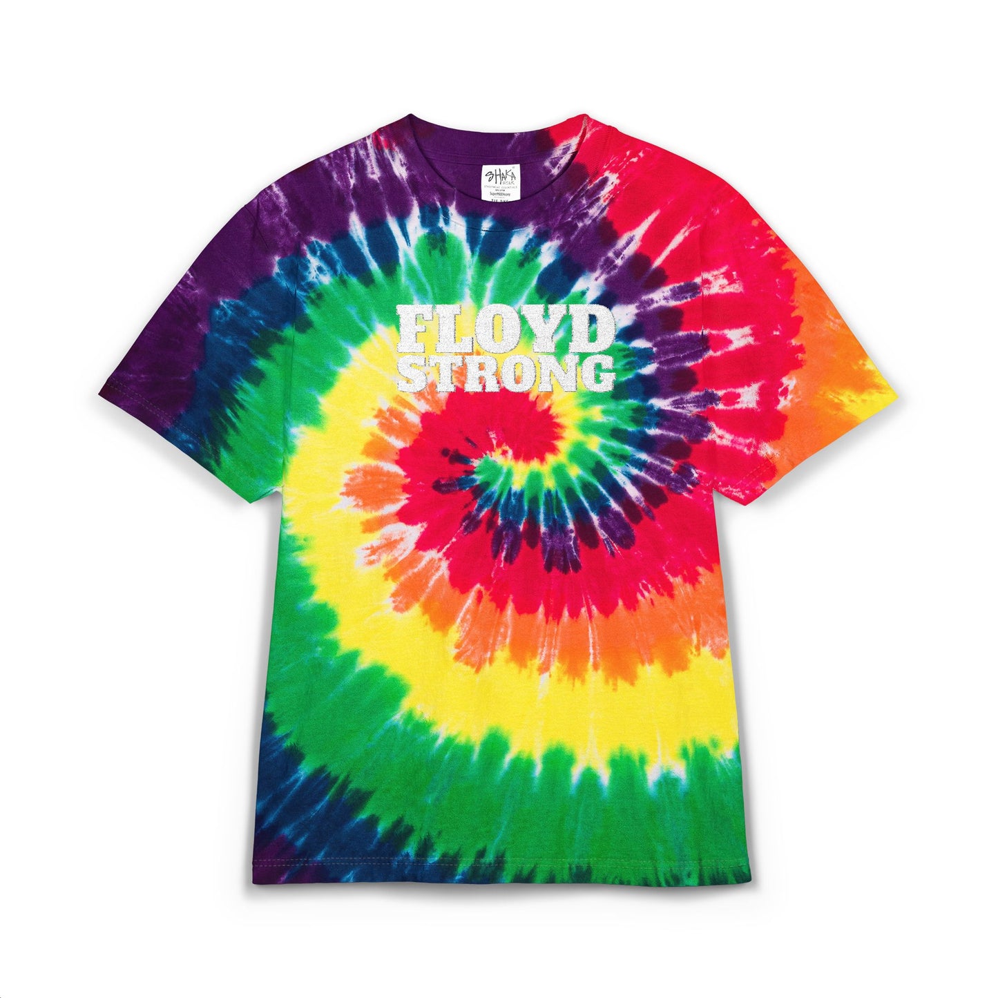 FLOYD STRONG Tie-Dye T-Shirt -Embroidered