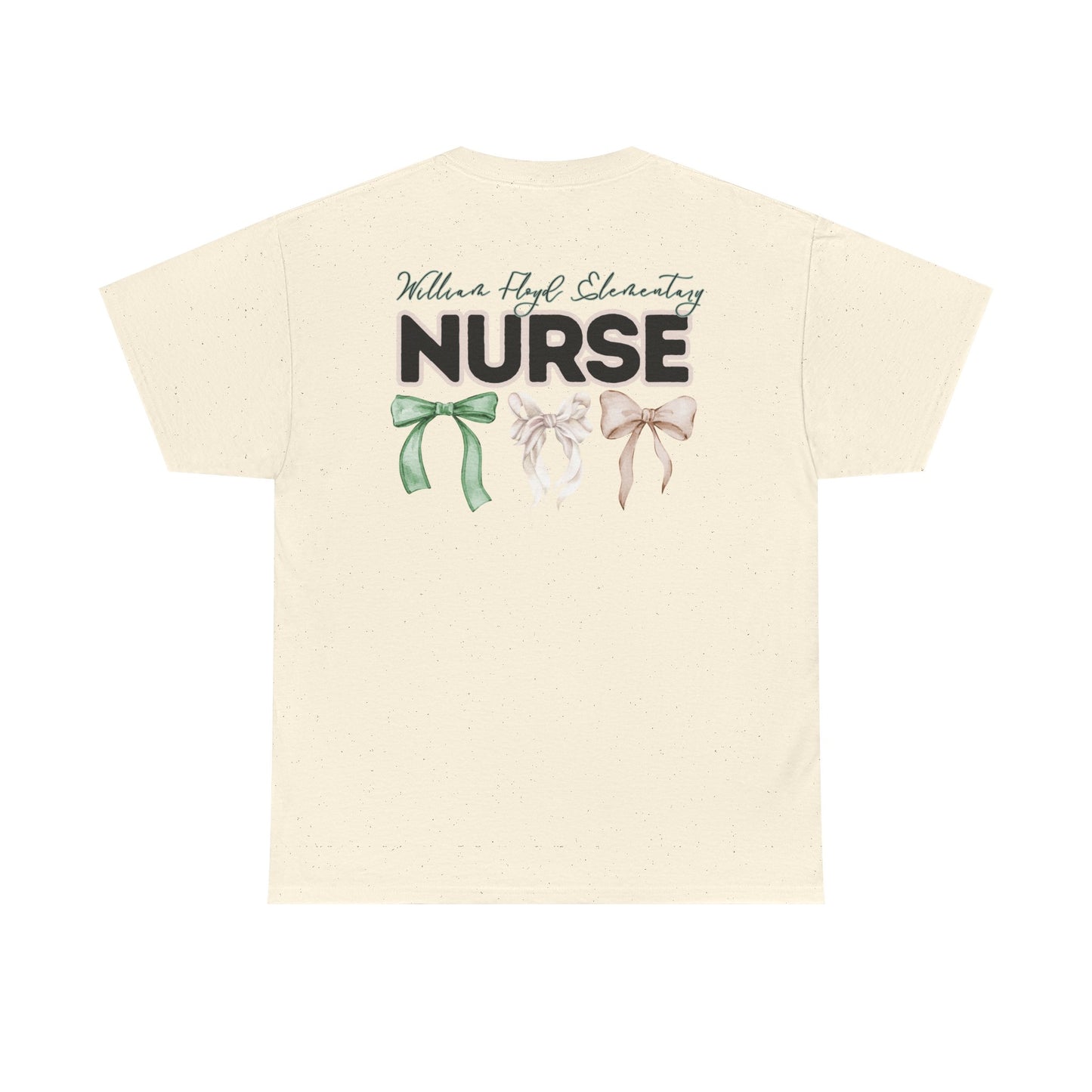WFE Nurse and Bows- Unisex Heavy Cotton Tee with Bow Design