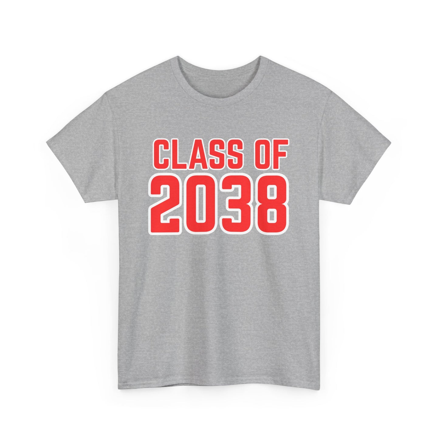 Class of 2038 Unisex Heavy Cotton Tee- Back to School- Grow With Me