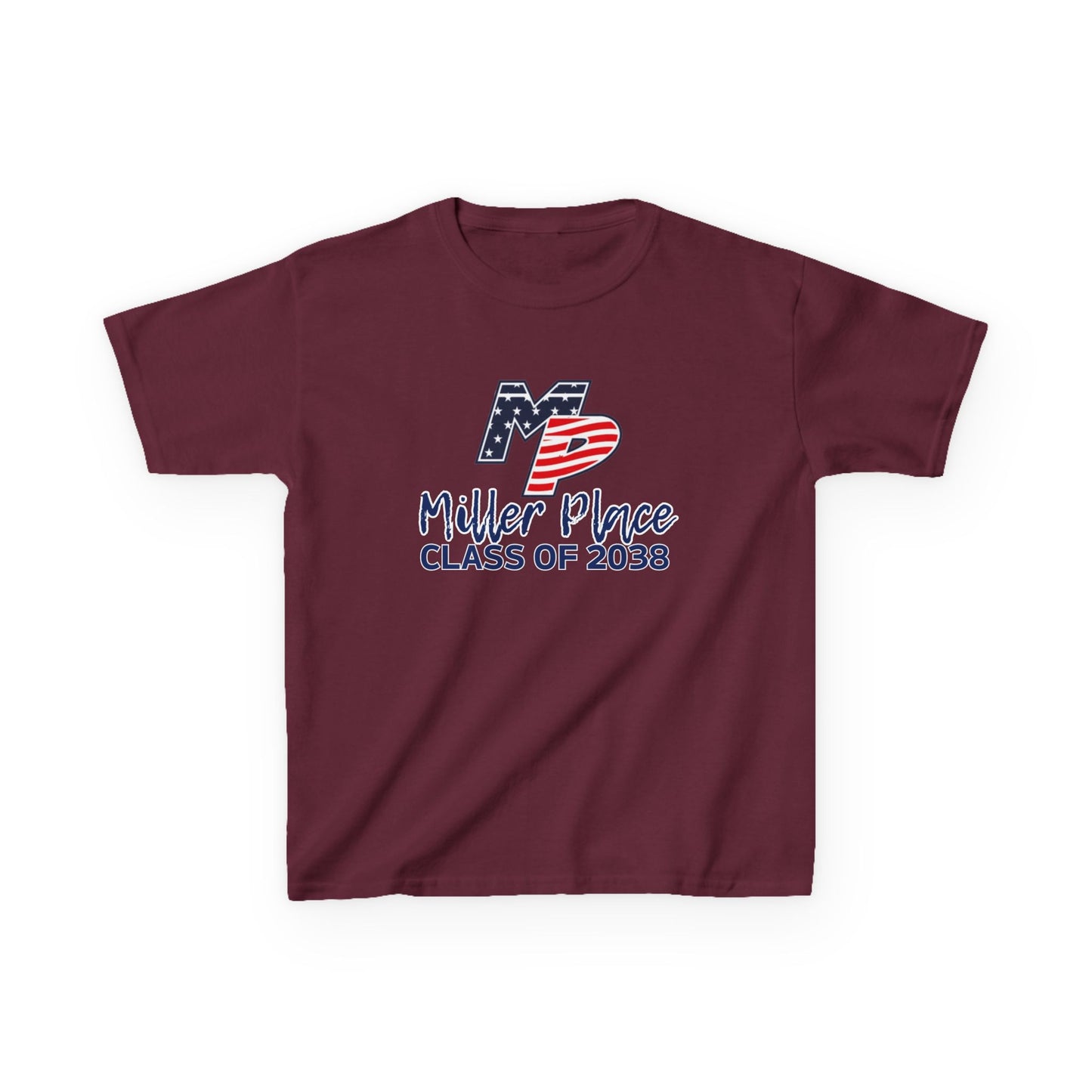 Miller Place Class of 2038 Kids Heavy Cotton Tee