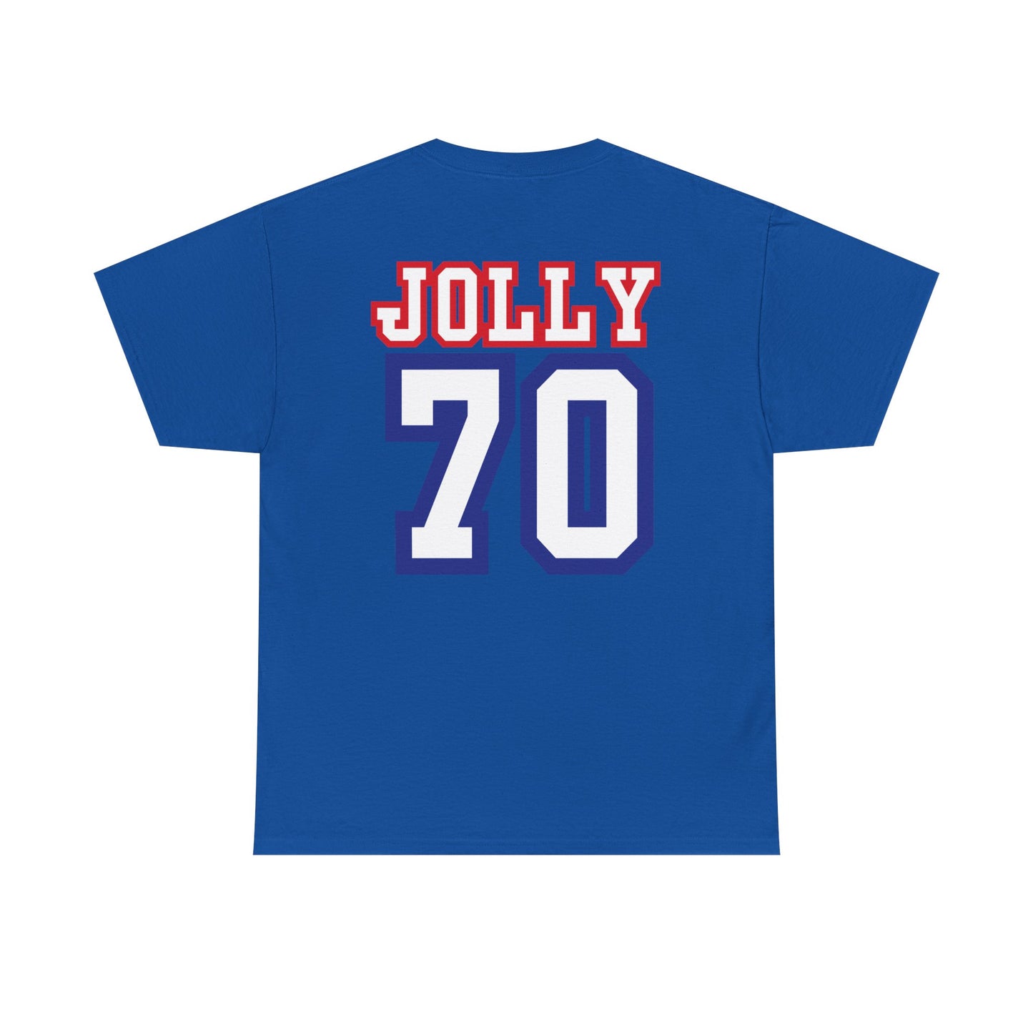 Custom- Jolly- Grandpa's Biggest Fan Unisex Heavy Cotton Tee - Patriotic Family Shirt
