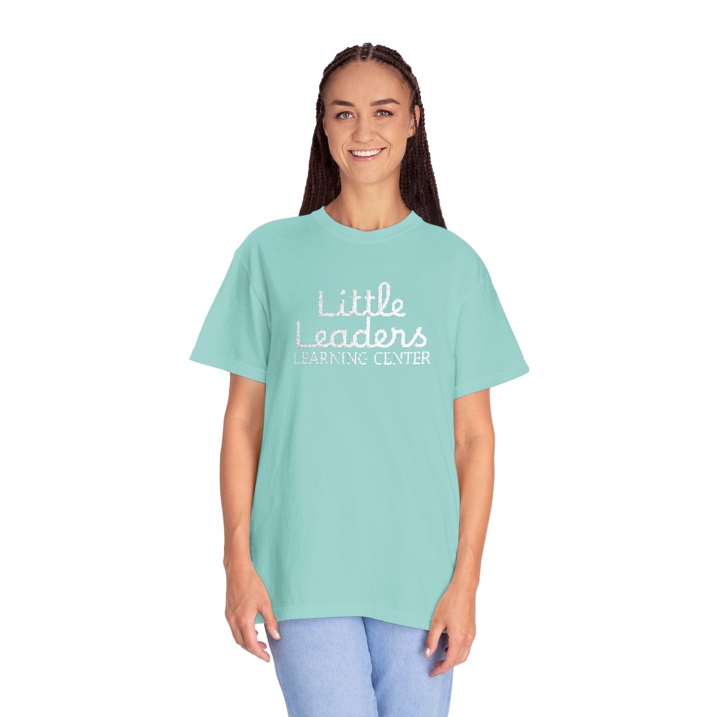 Little Leaders Full Embroidered Unisex Garment-Dyed T-Shirt
