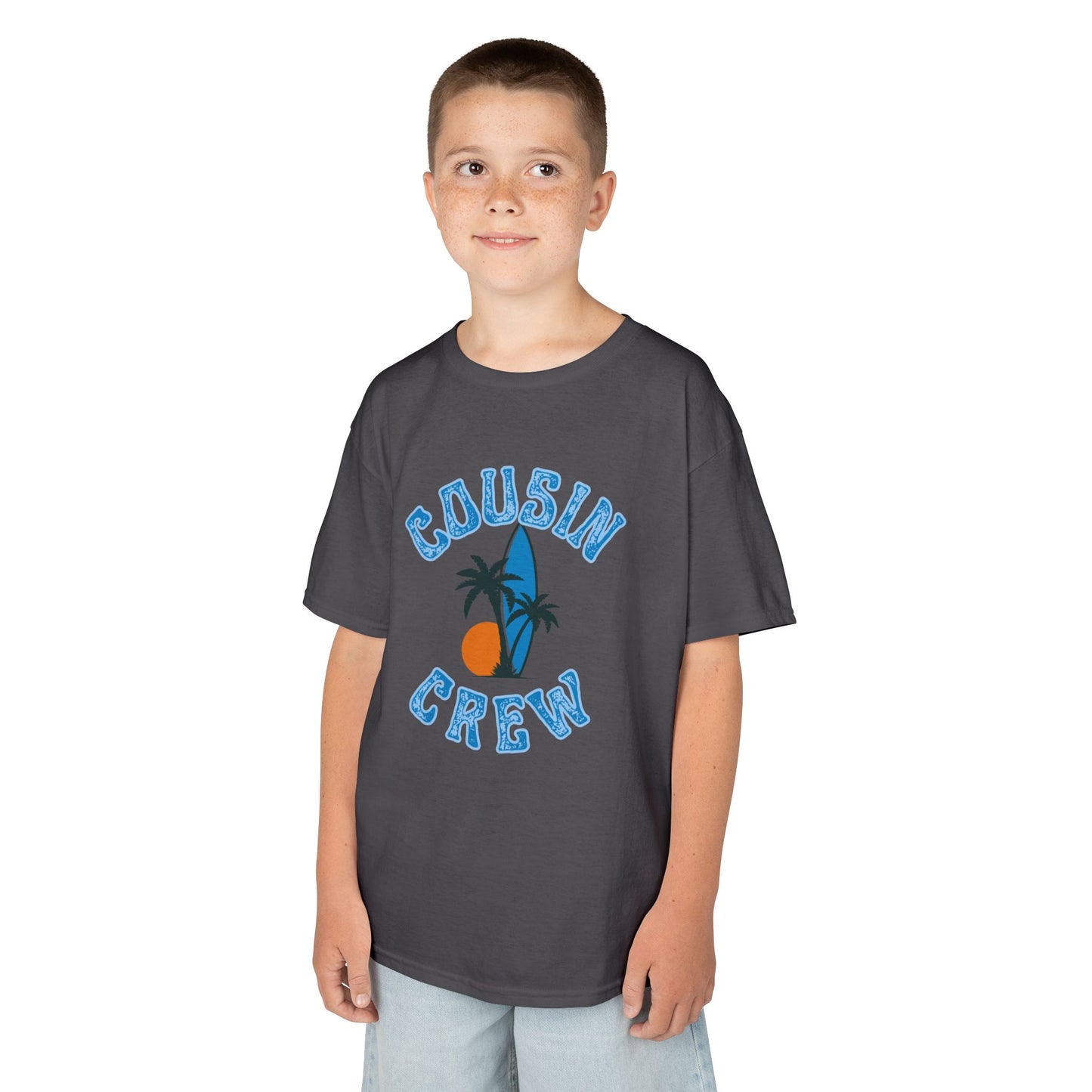 Cool Cousin Crew Kids Tee - Summer Fun, Family Gatherings, Beach Days, Mini Collection