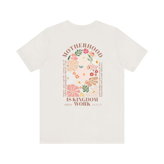 Inspirational Motherhood Graphic Tee – Comfortable Unisex Jersey Short Sleeve Shirt