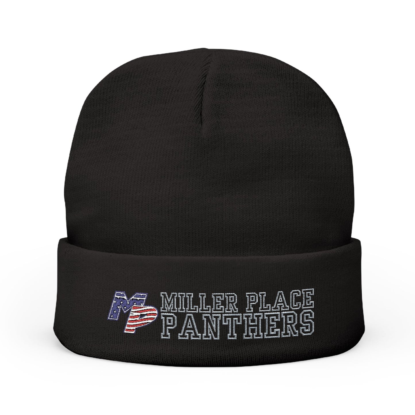 Miller Place Panthers Embroidered Knit Beanie