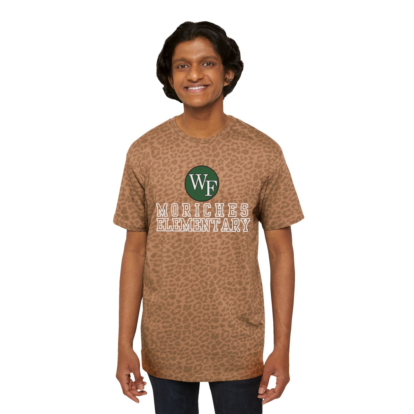 Moriches Men's Fine Jersey Tee - ALL CAPS BACK- (Fun Prints), School Spirit Shirt