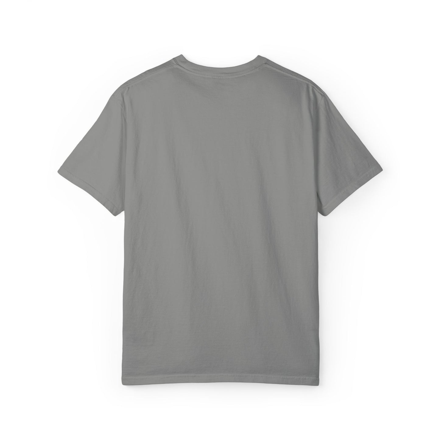 Exhausted (cursive)- One Word- Garment-Dyed Unisex Tee
