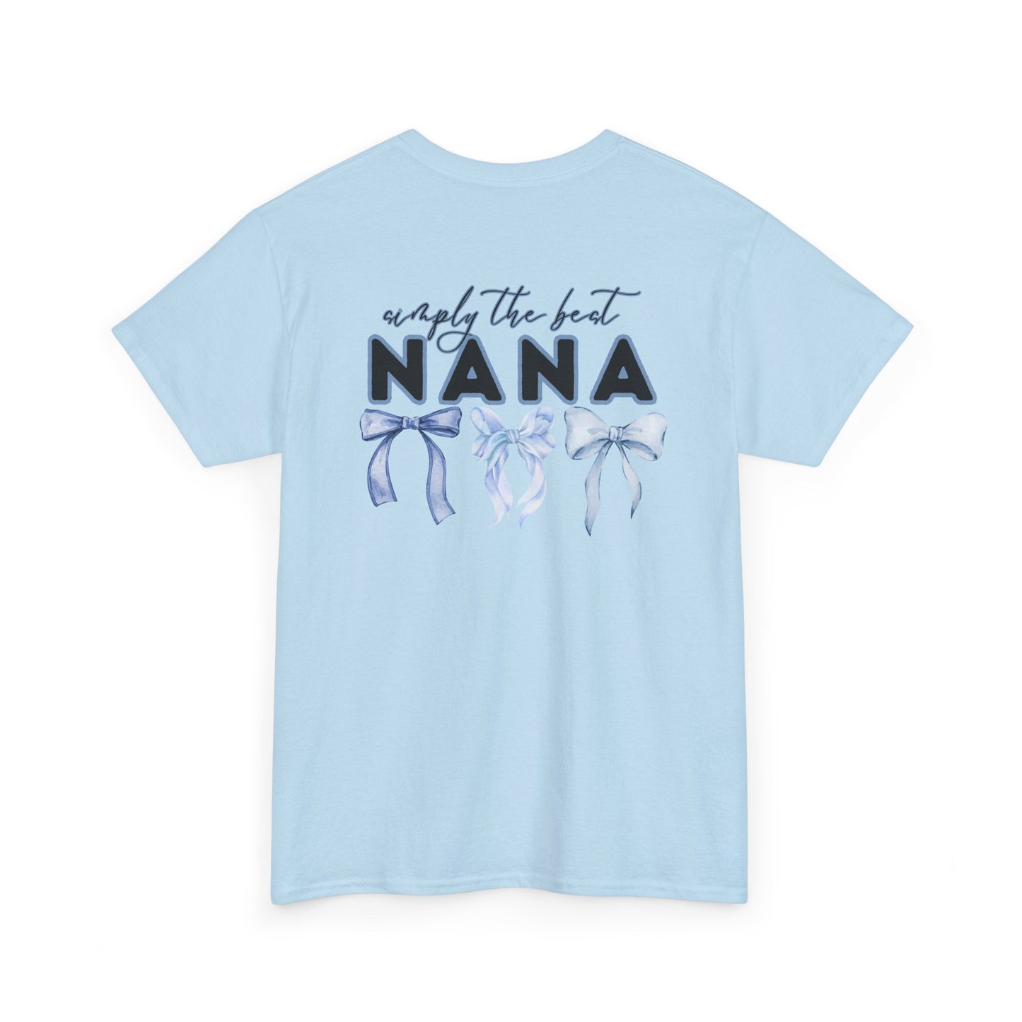 Nana Blue Bow Unisex Heavy Cotton Tee - Simply the Best