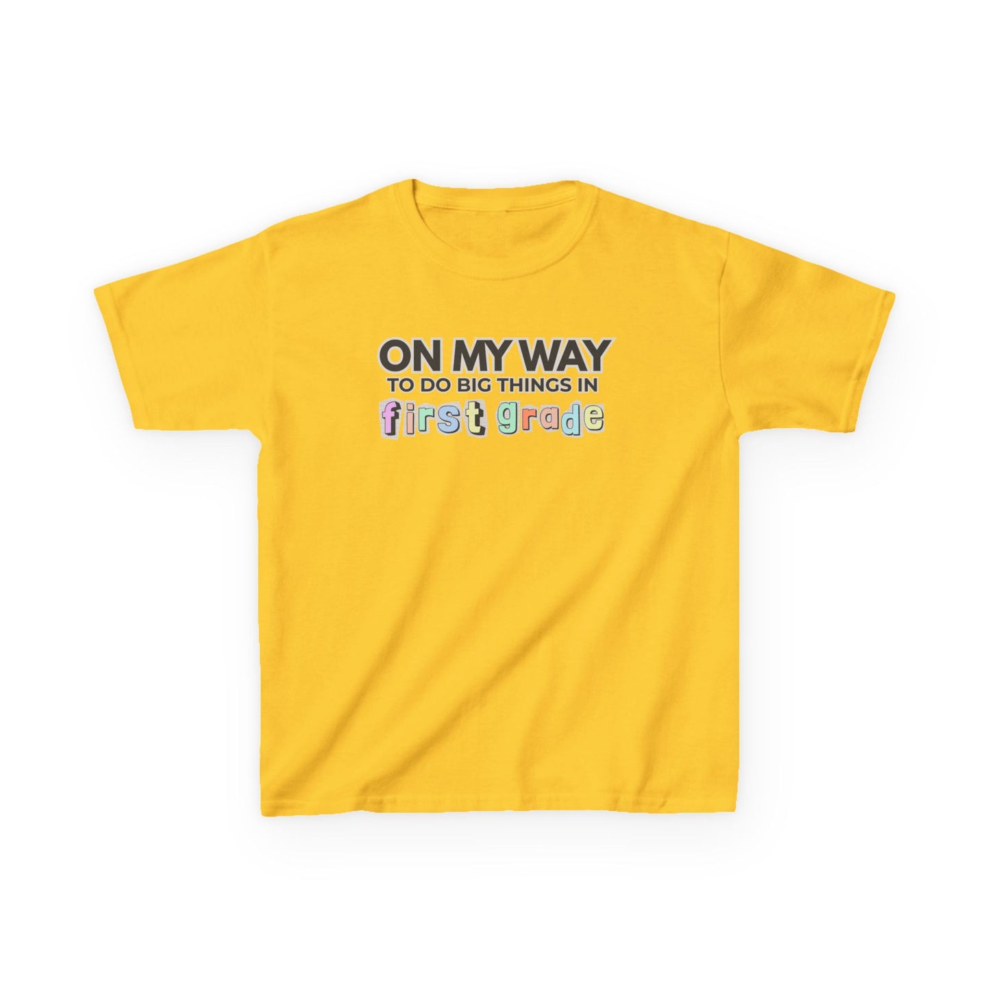 Big Things in 1st Grade- Kids Back to School Shirt