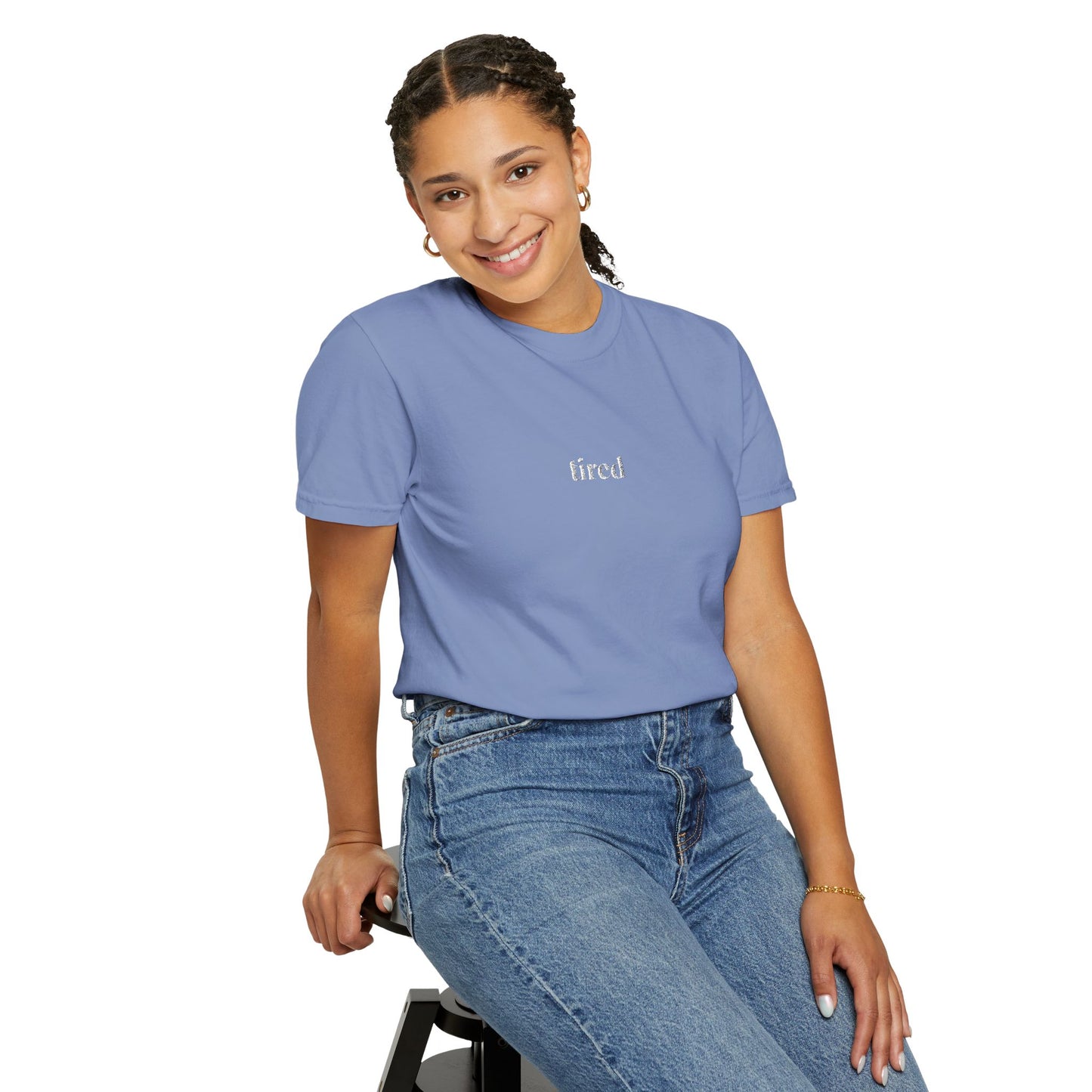 Tired- One Word- Garment-Dyed Unisex Tee