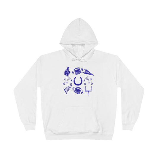 Football Fan Eco-Friendly Hoodie, Unisex Hooded Sweatshirt