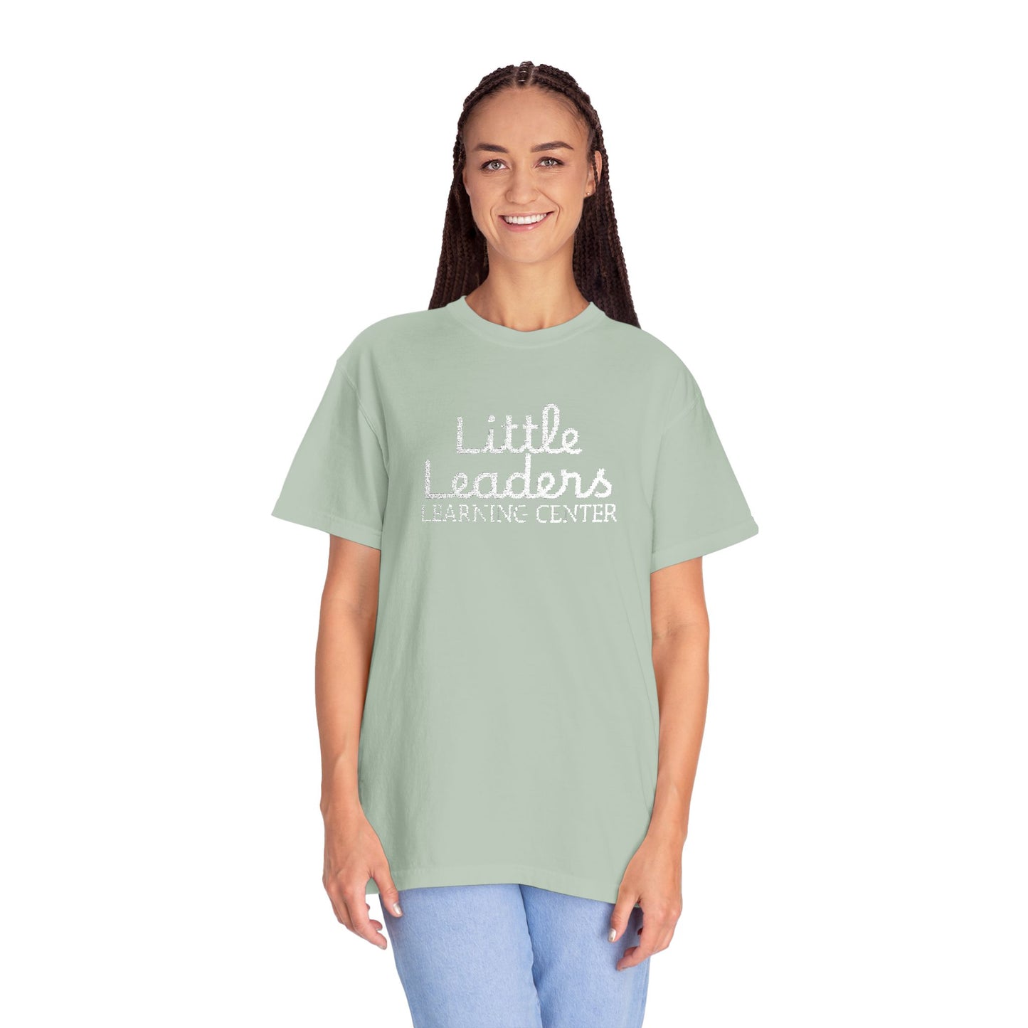 Little Leaders Full Embroidered Unisex Garment-Dyed T-Shirt