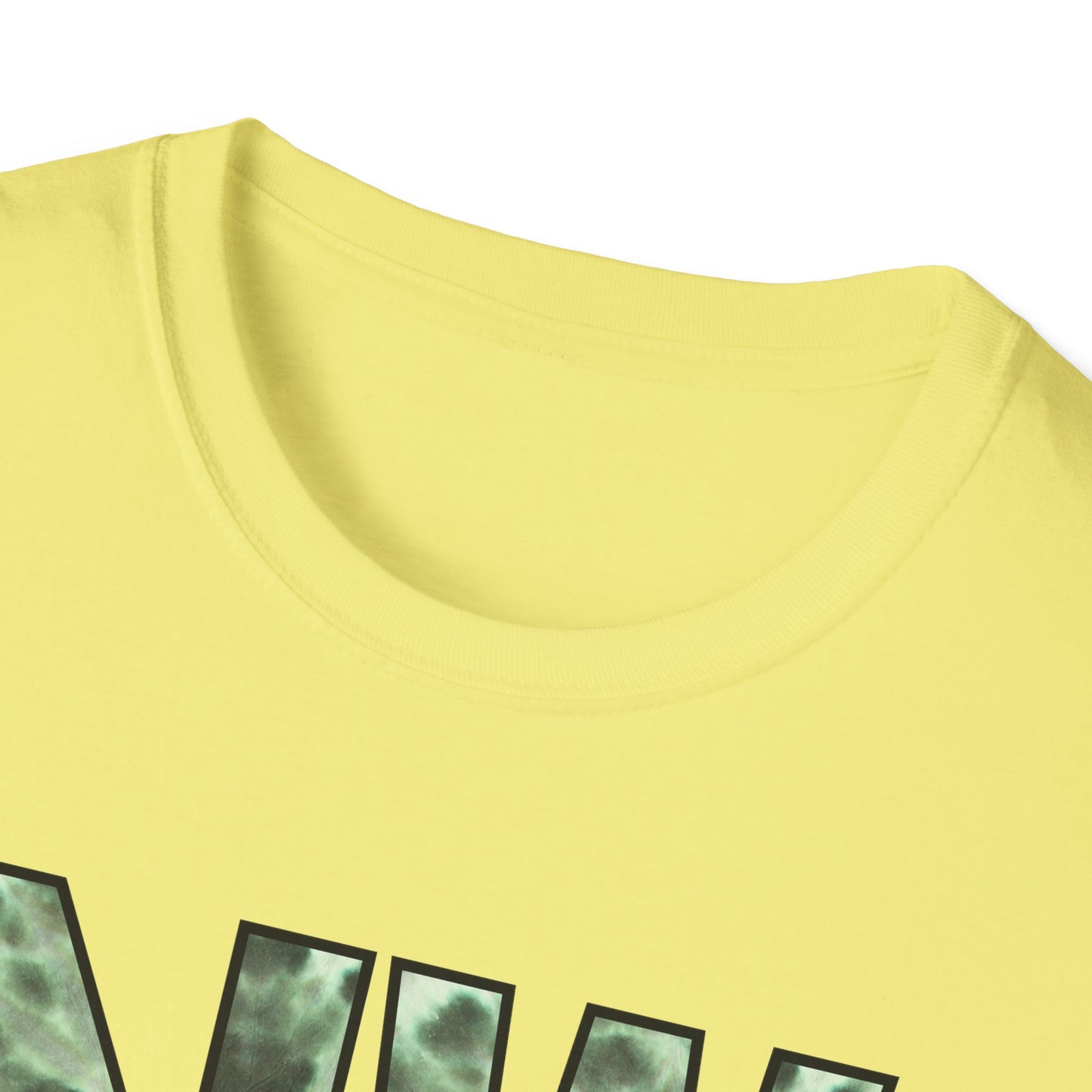 Tie Dye Woodhull Stylish Unisex Softstyle T-Shirt with Woodhull Elementary Design