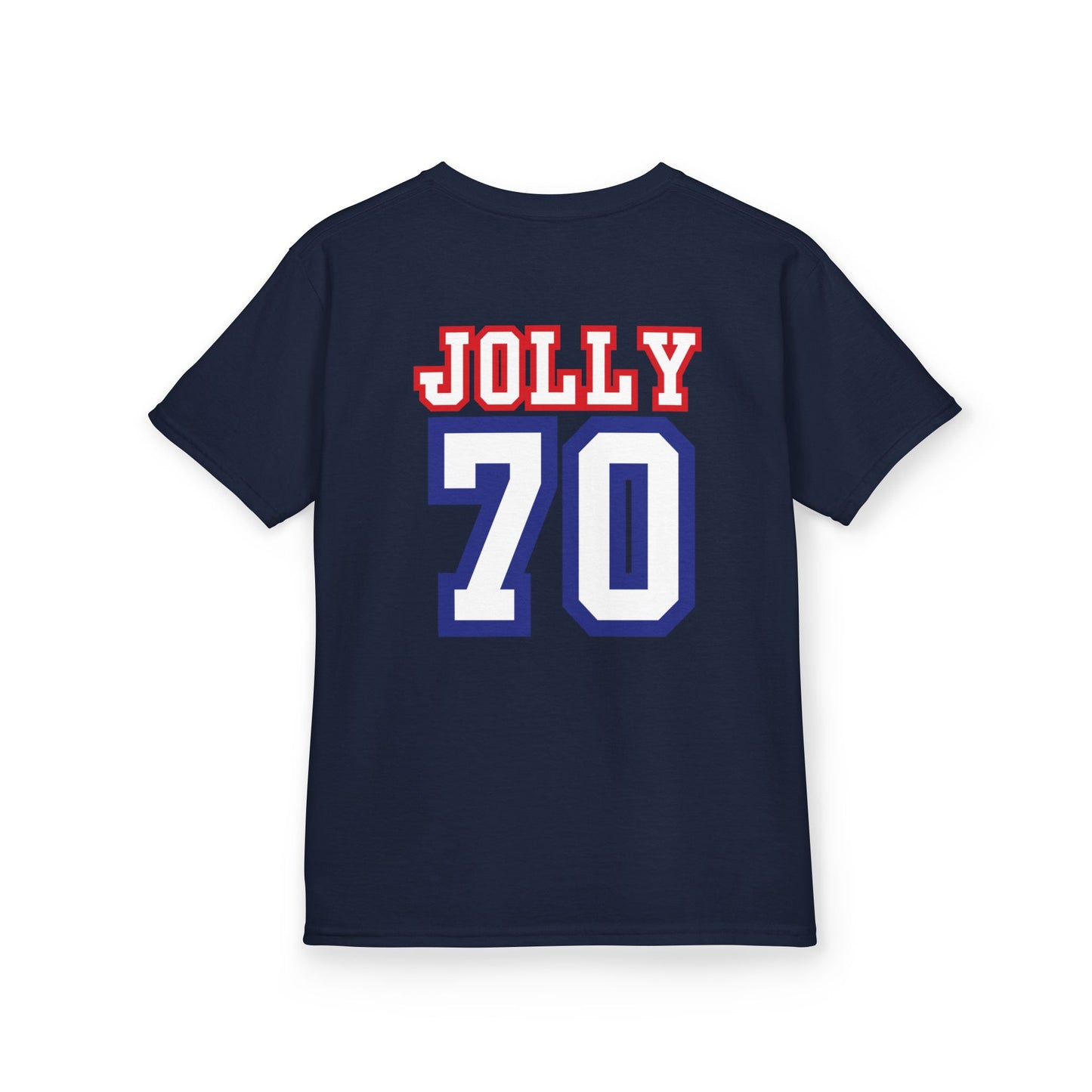 Custom Grandpa's Biggest Fans Kids T-Shirt - Jolly 70 Design, Perfect for Family Gatherings!